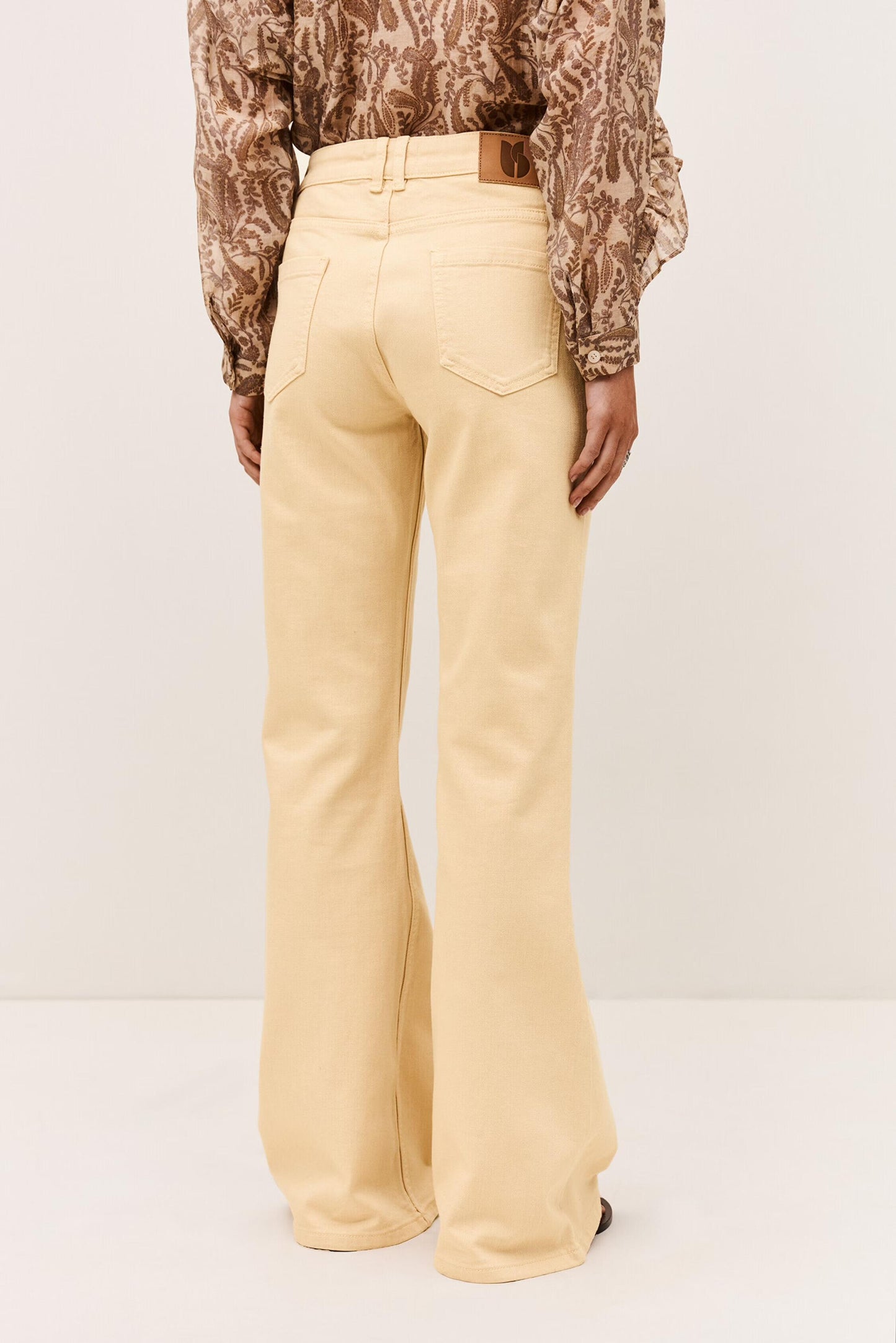 ba&sh Flare Jeans Rafa Yellow