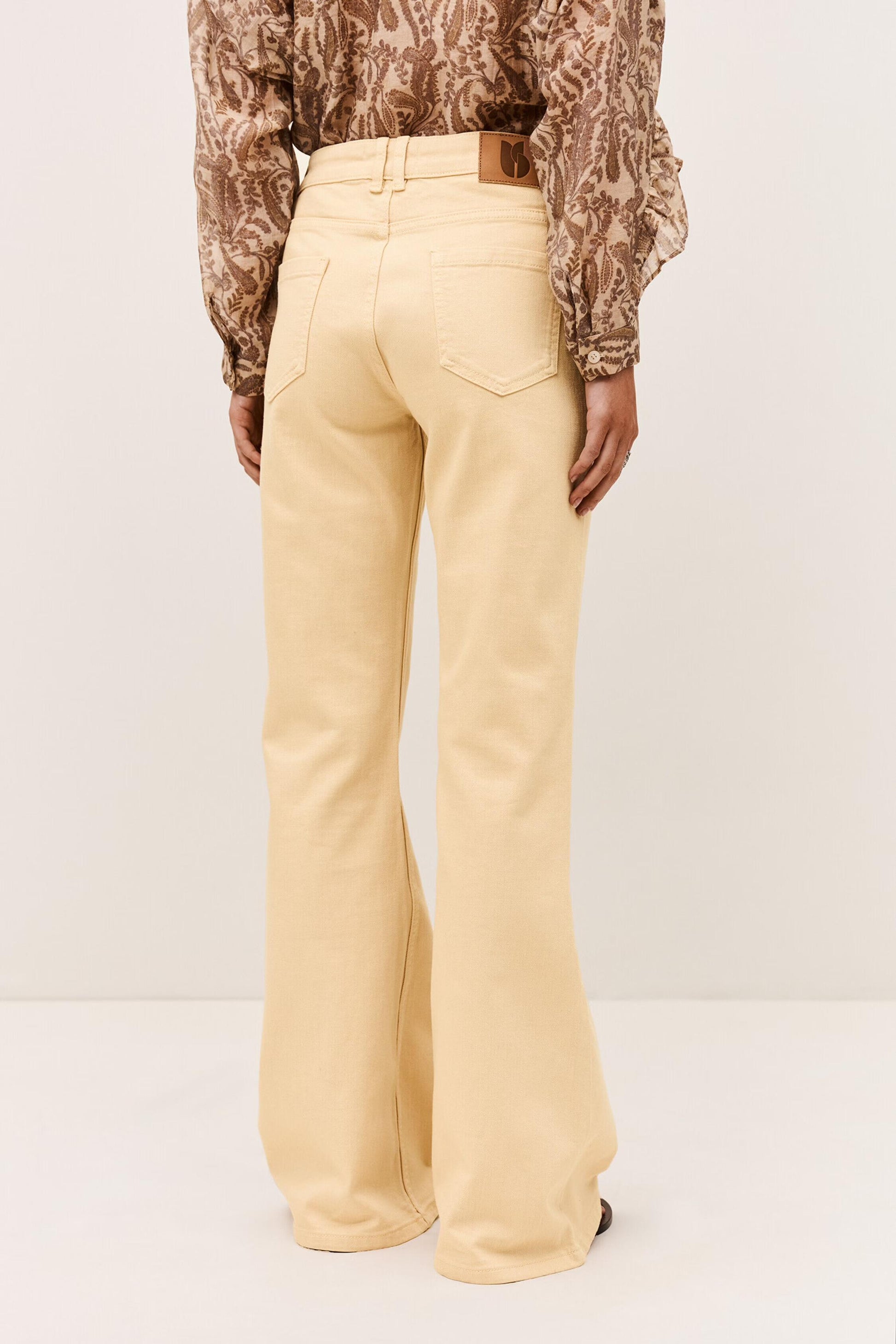 ba&sh Flare Jeans Rafa Yellow