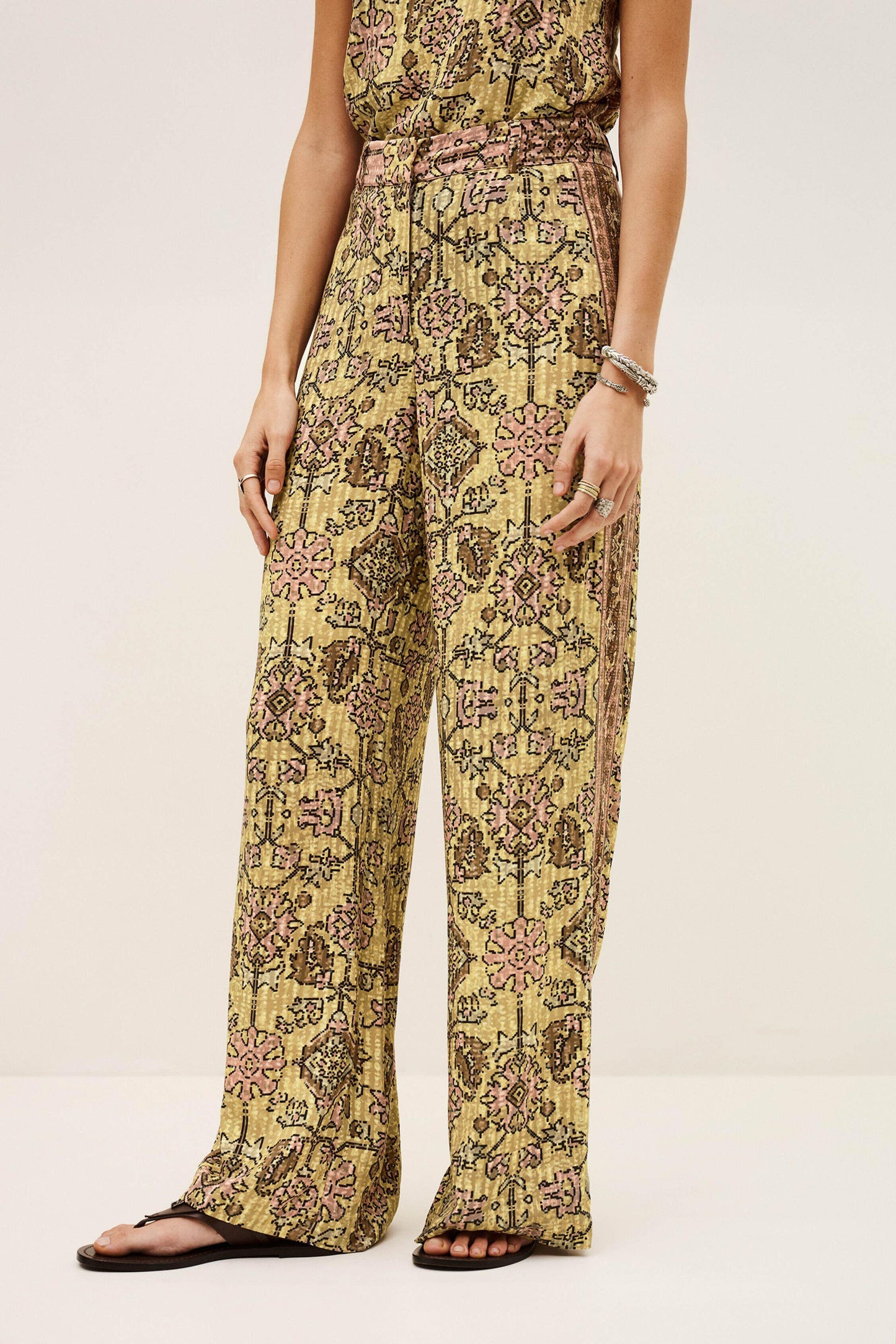 ba&sh Wide-Leg Pants Pali Yellow