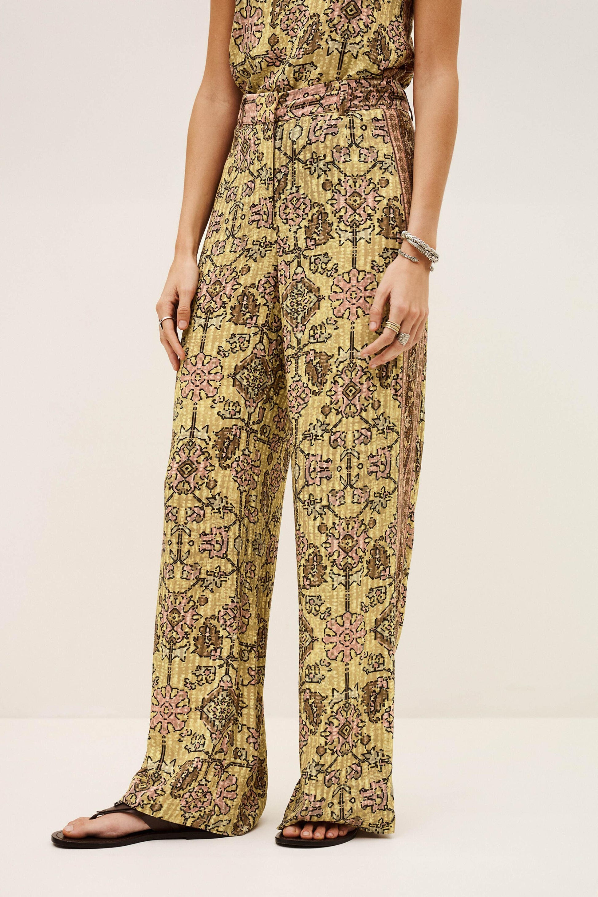 ba&sh Wide-Leg Pants Pali Yellow