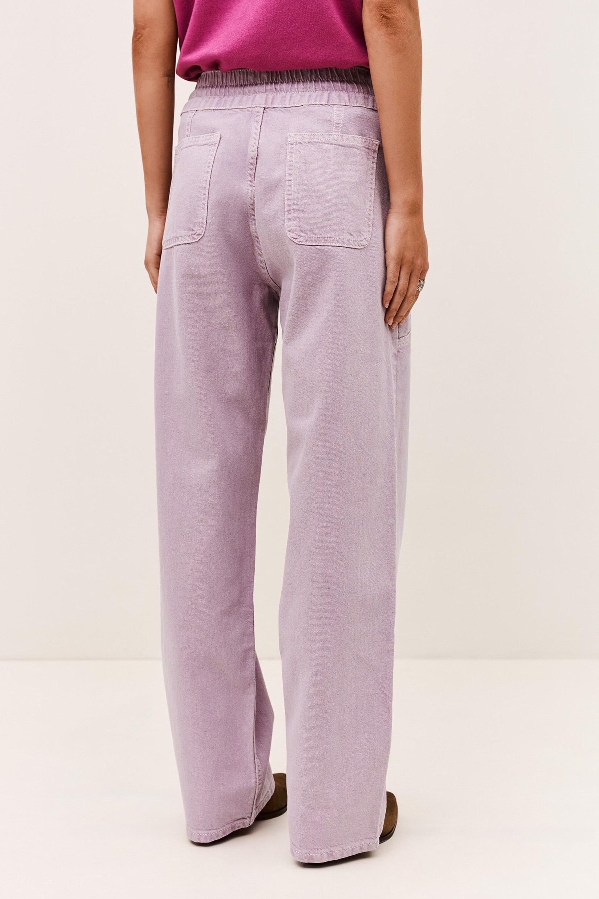 ba&sh Wide-Leg Pants Fima Purple