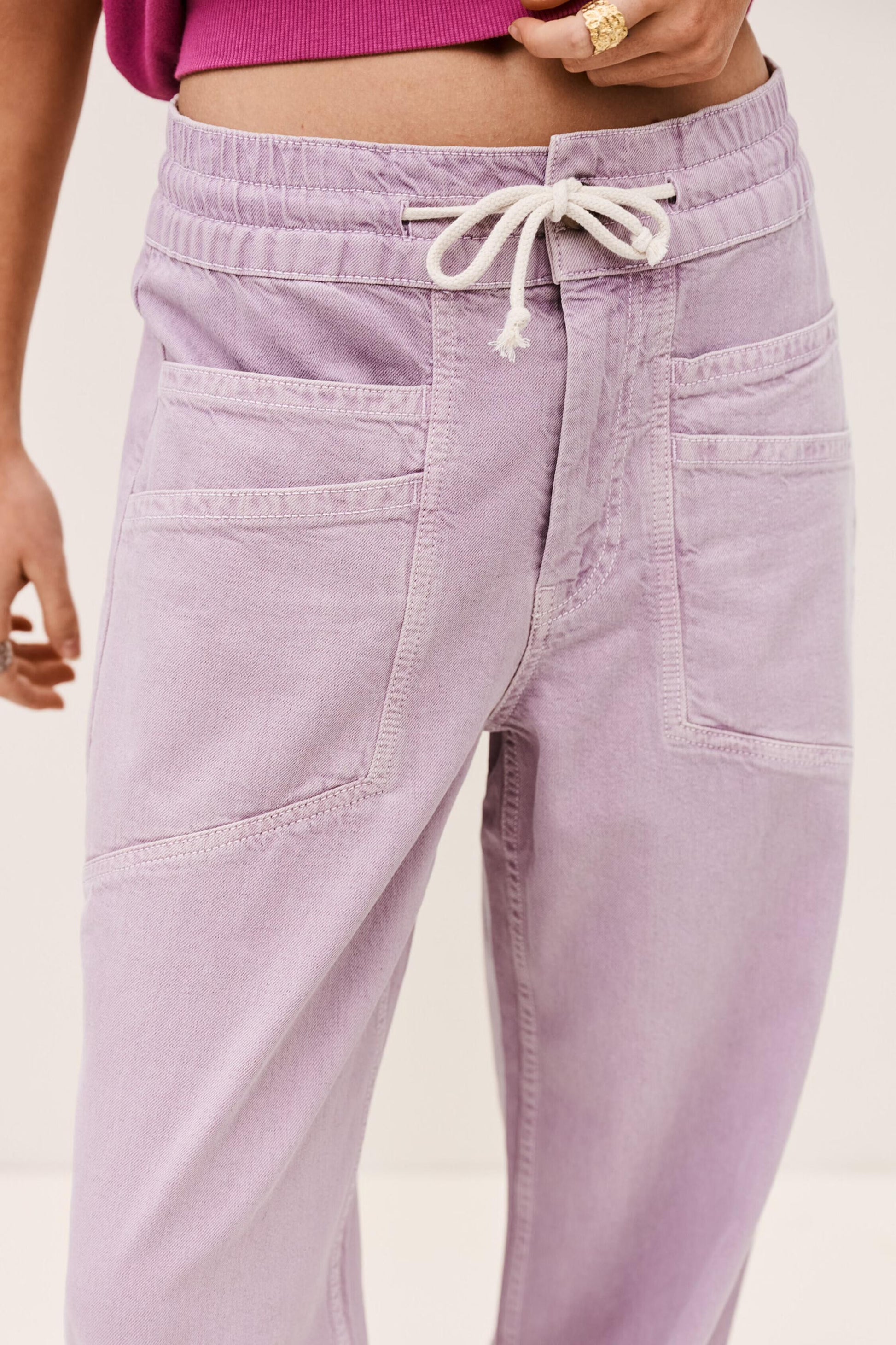 ba&sh Wide-Leg Pants Fima Purple