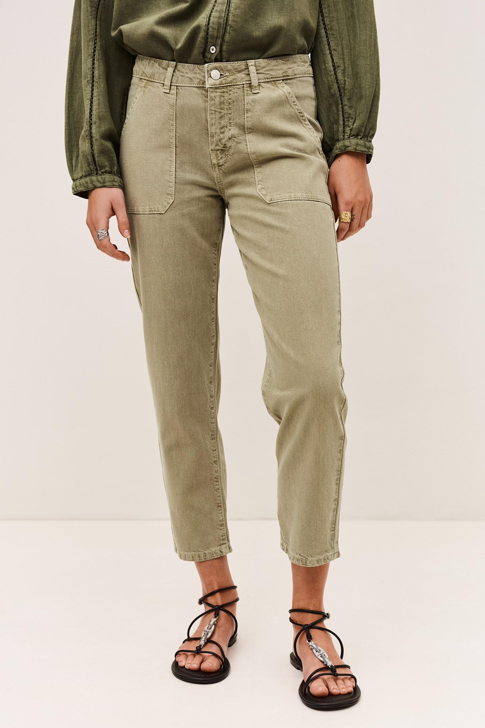 ba&sh Skinny Jeans Fally Green