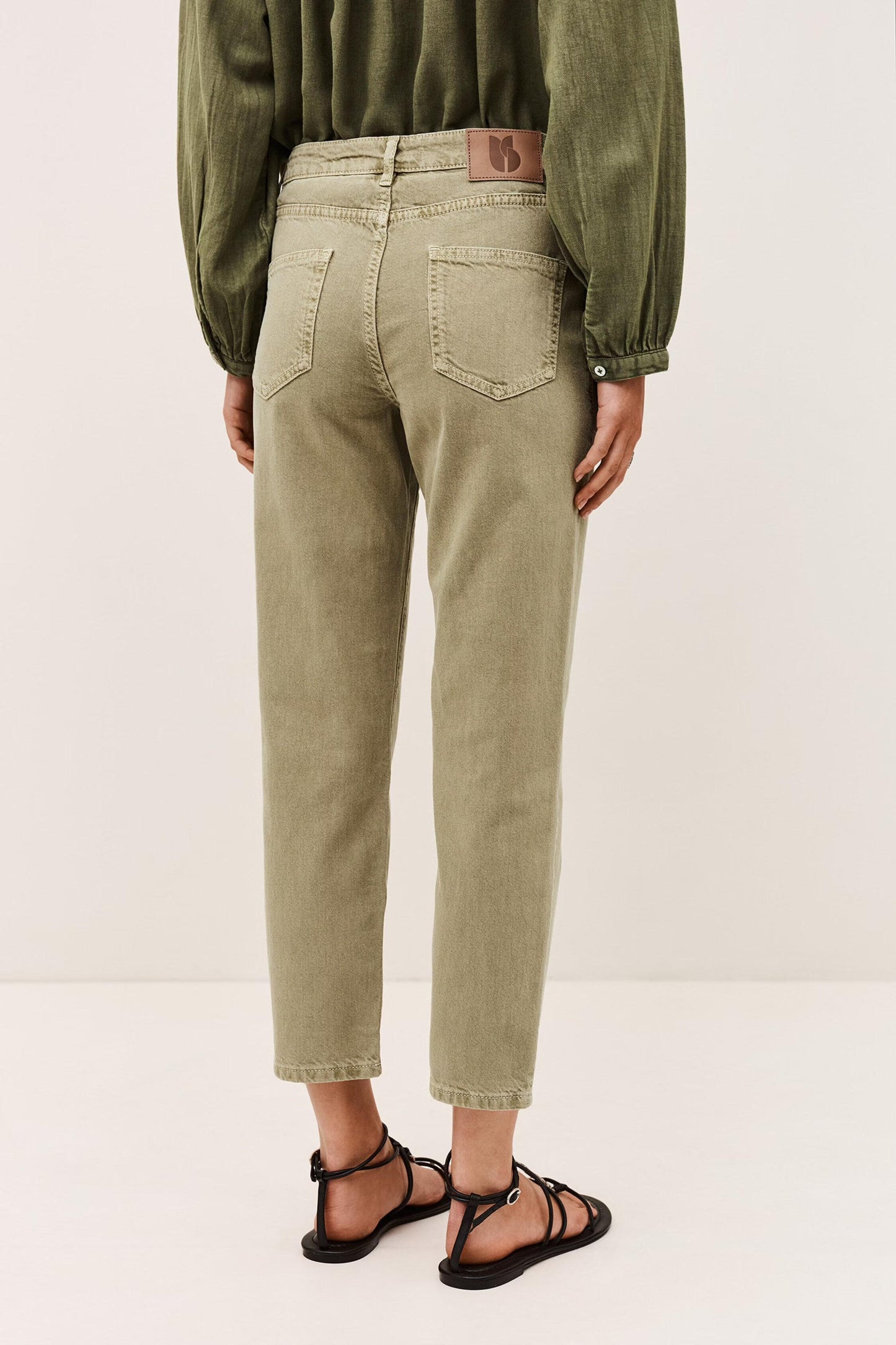 ba&sh Skinny Jeans Fally Green