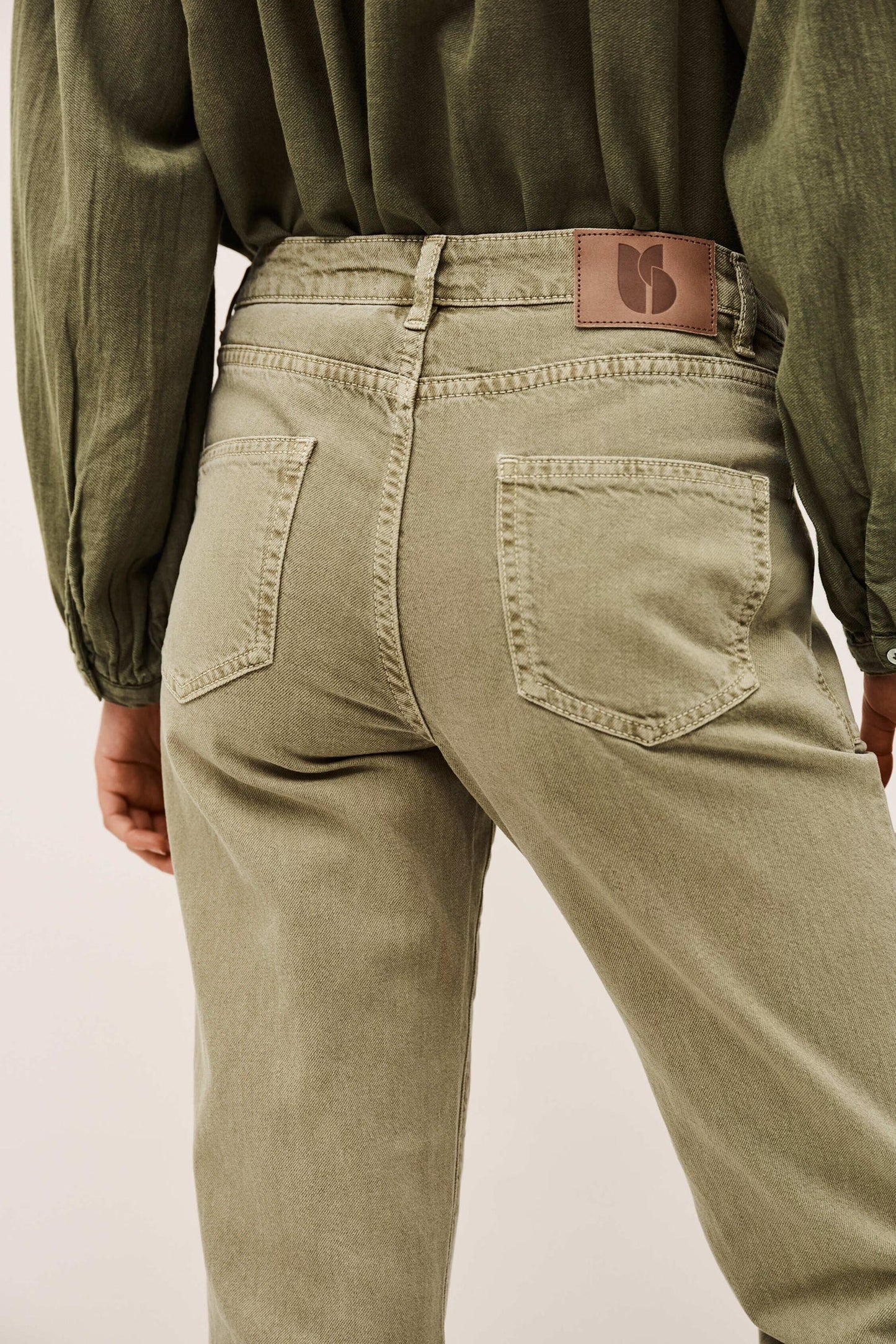 ba&sh Skinny Jeans Fally Green