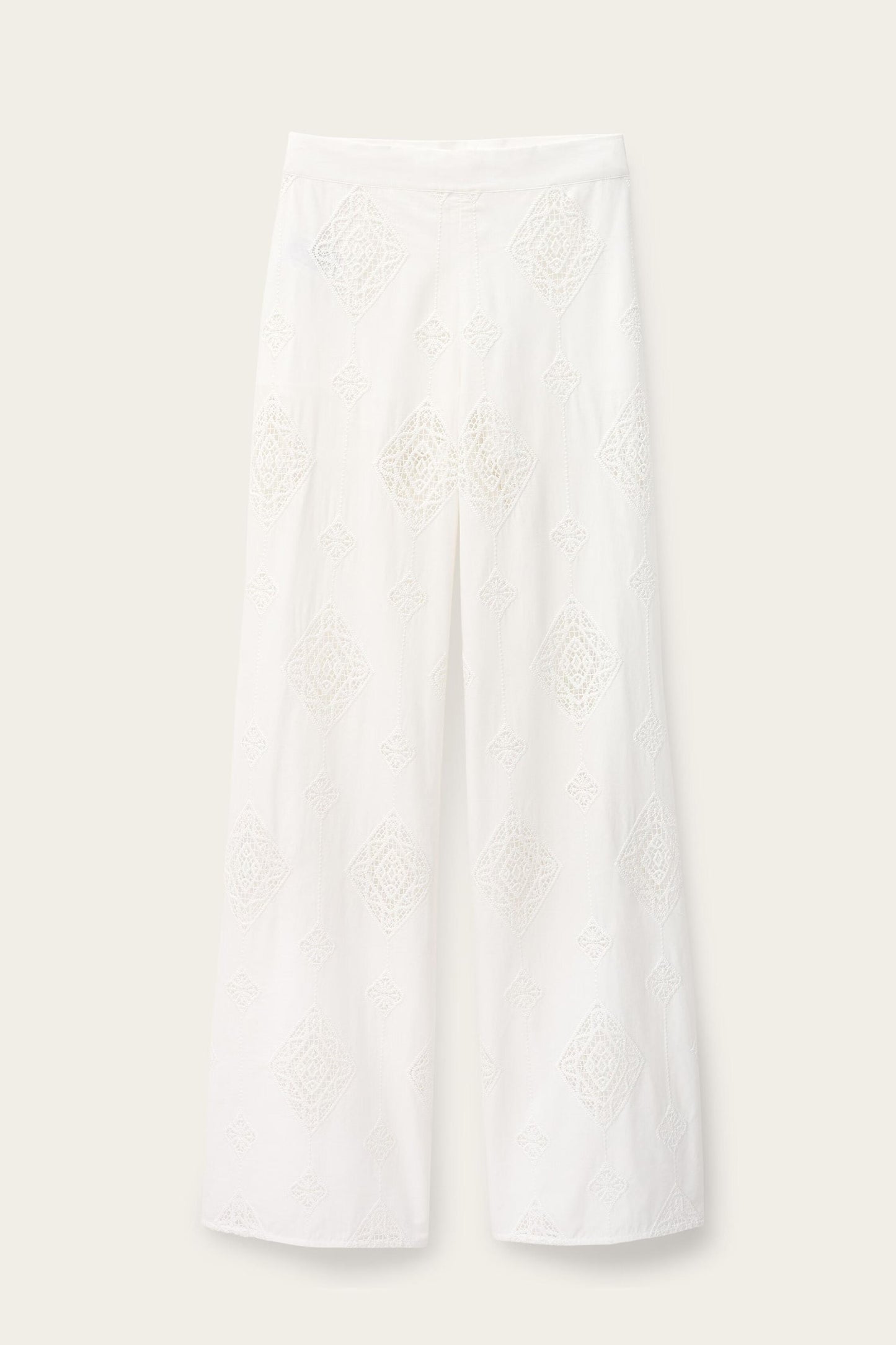 ba&sh Wide-Leg Pants Mike Off-White
