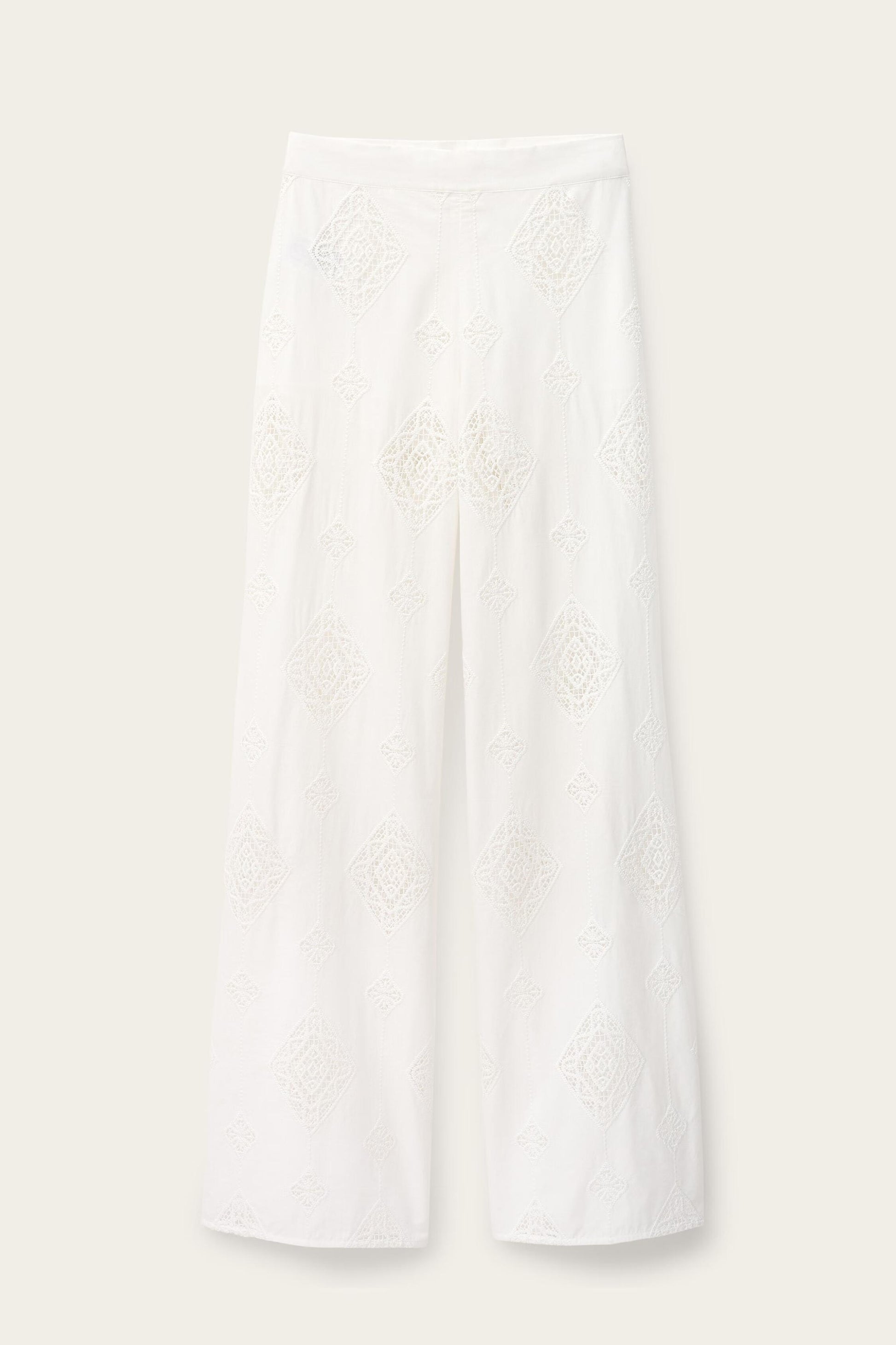 ba&sh Wide-Leg Pants Mike Off-White