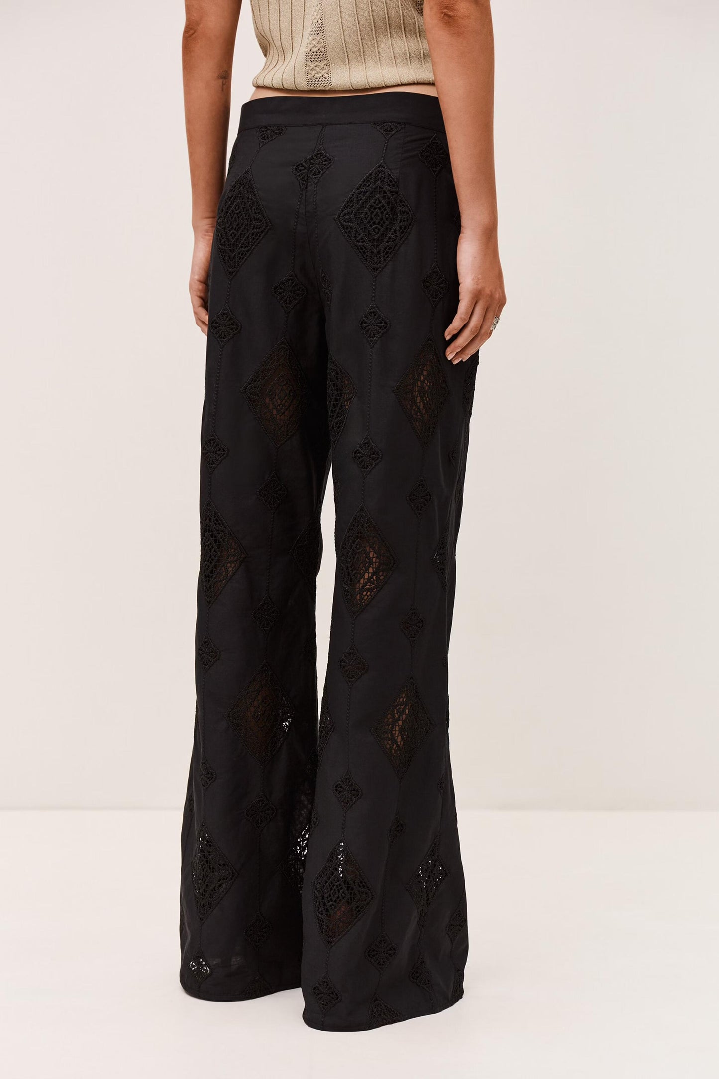 ba&sh Wide-Leg Pants Mike Black