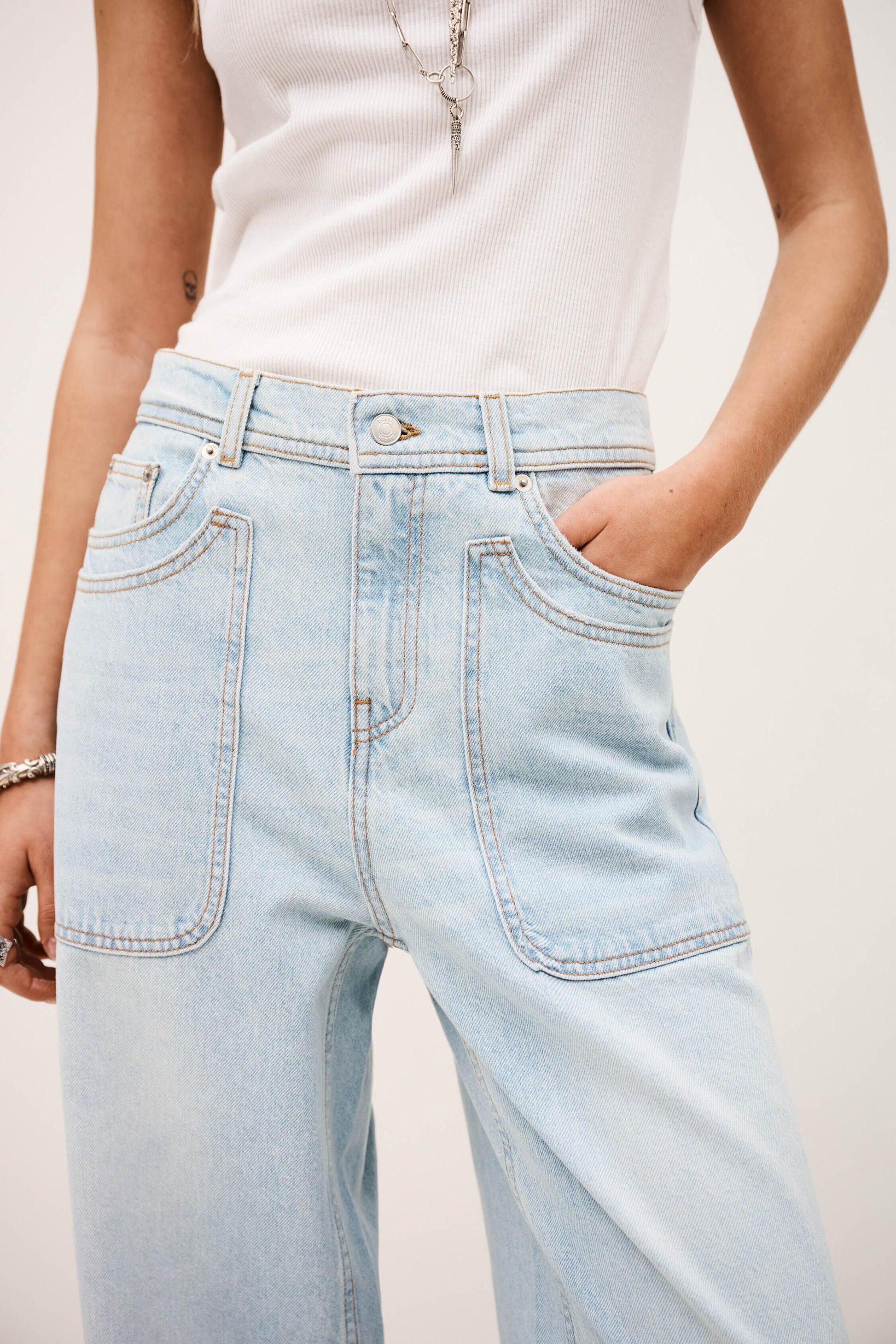 ba&sh Straight Leg Jeans Zoel Blue