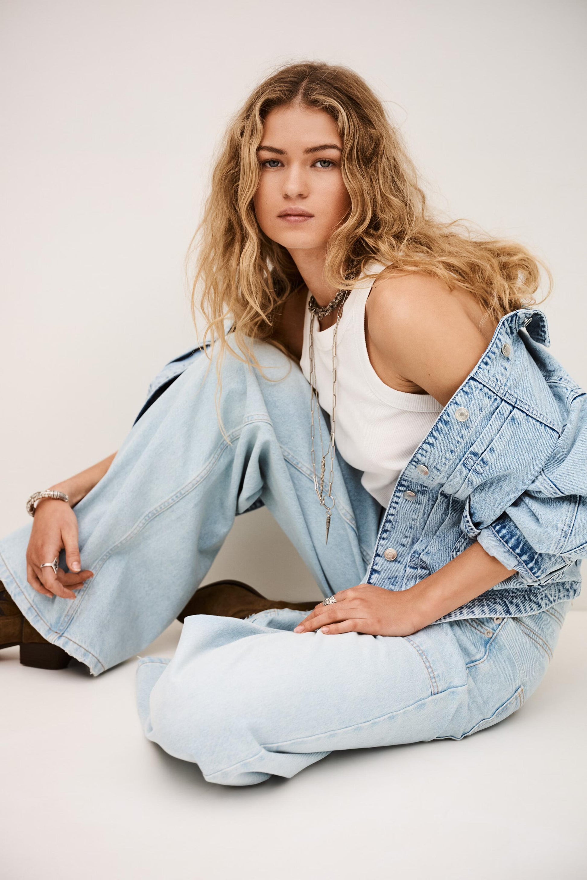 ba&sh Straight Leg Jeans Zoel Blue