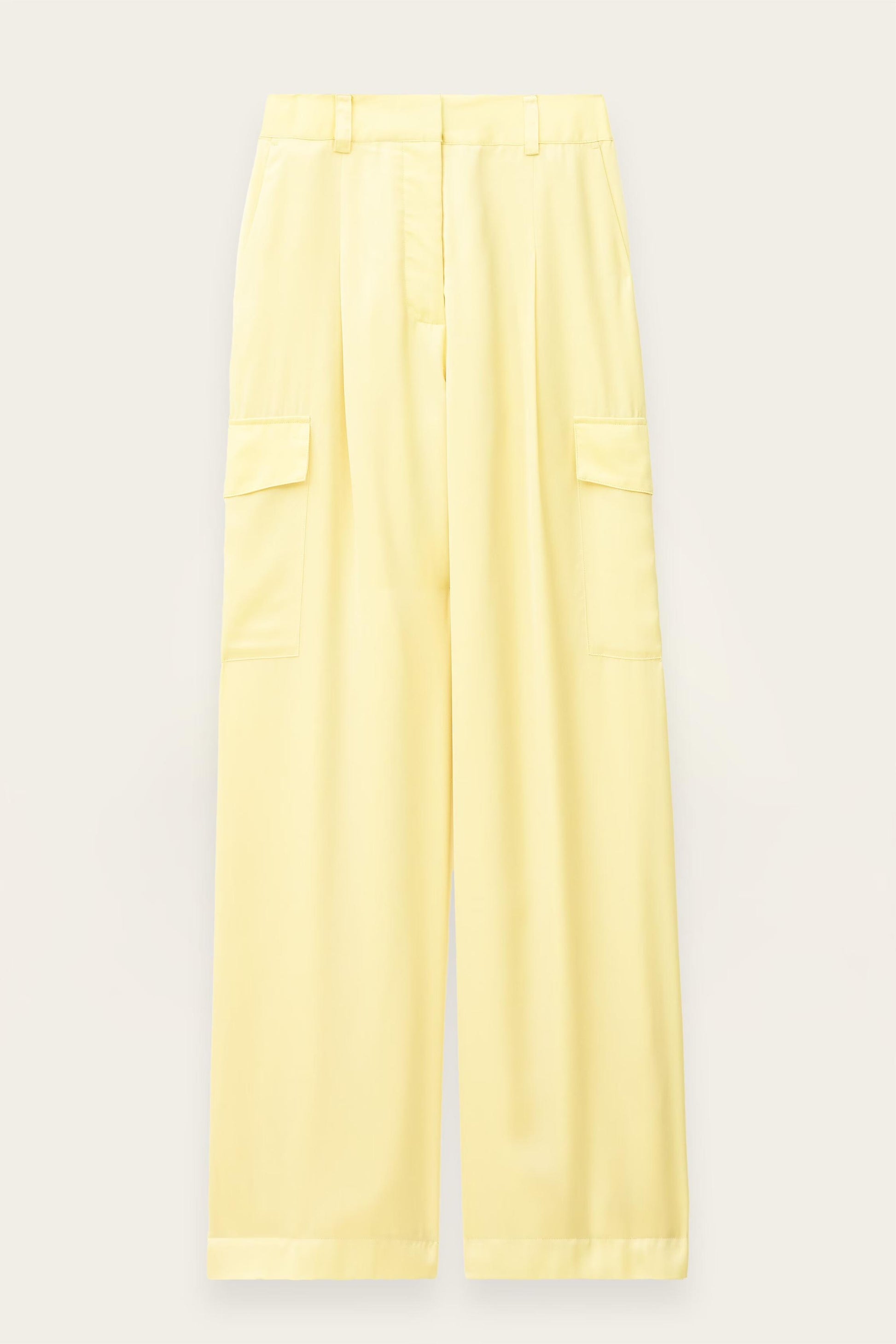 ba&sh Wide-Leg Cargo Pants Cary Yellow