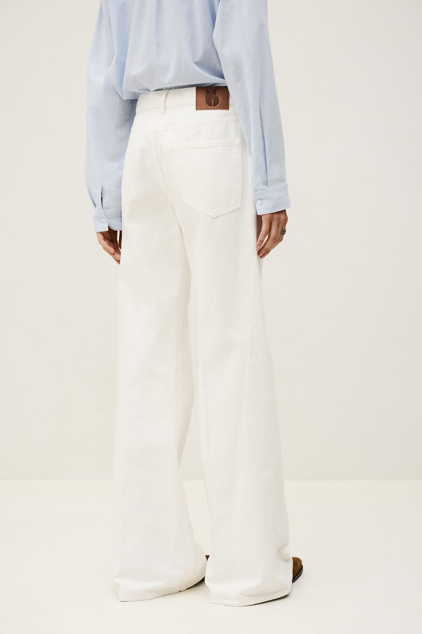 ba&sh Flare Jeans Badou Off-White