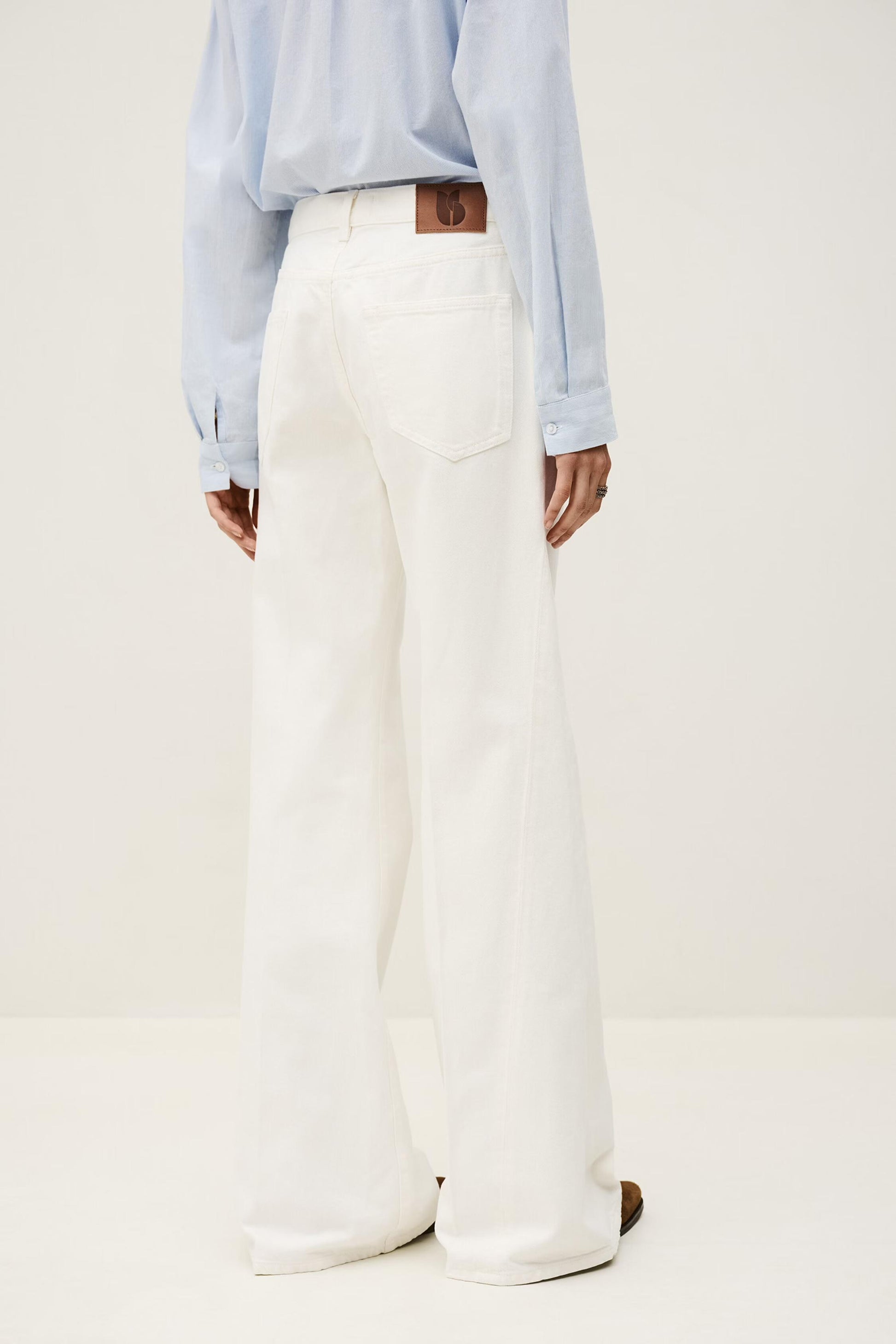 ba&sh Flare Jeans Badou Off-White