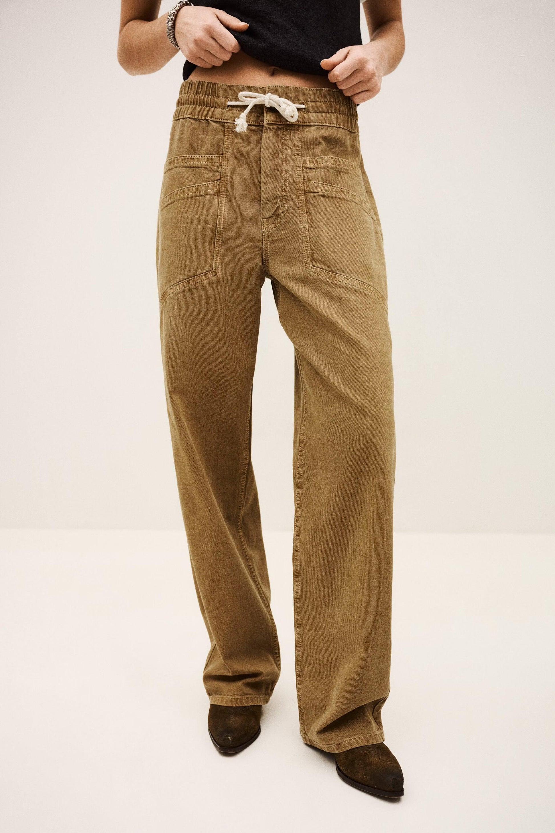 ba&sh Wide-Leg Pants Fima Brown