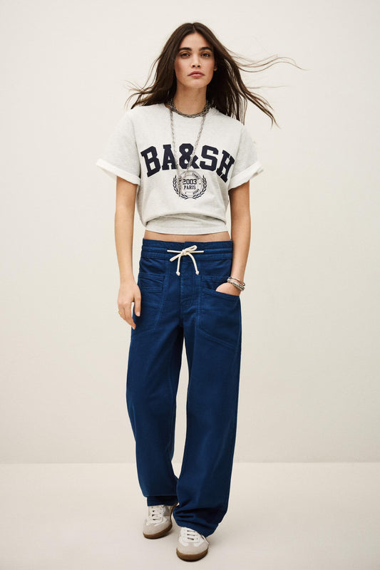 ba&sh Wide-Leg Pants Fima Blue