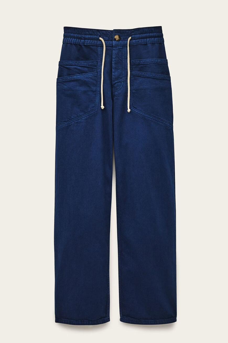 ba&sh Wide-Leg Pants Fima Blue