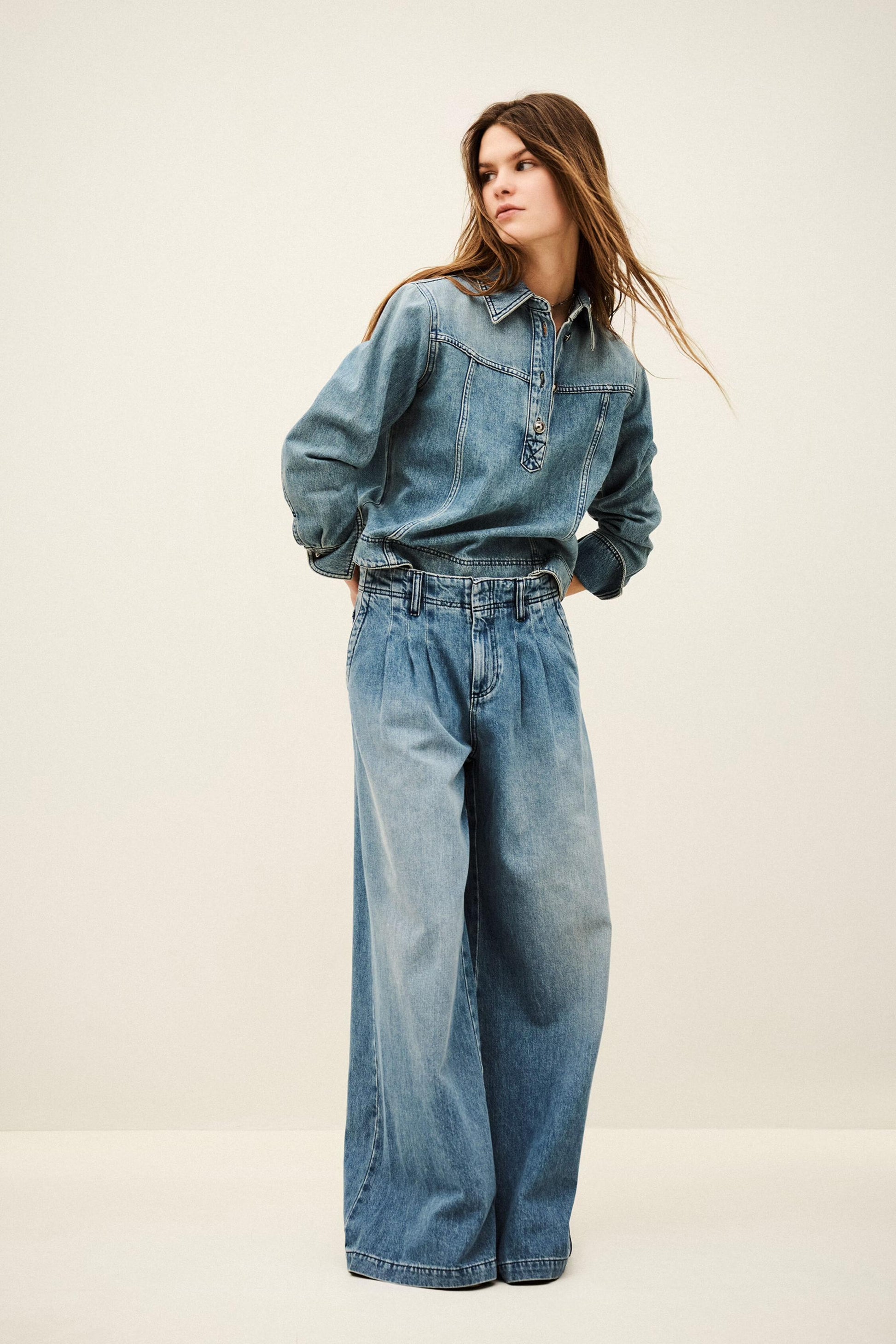 ba&sh Jean Toby Blue