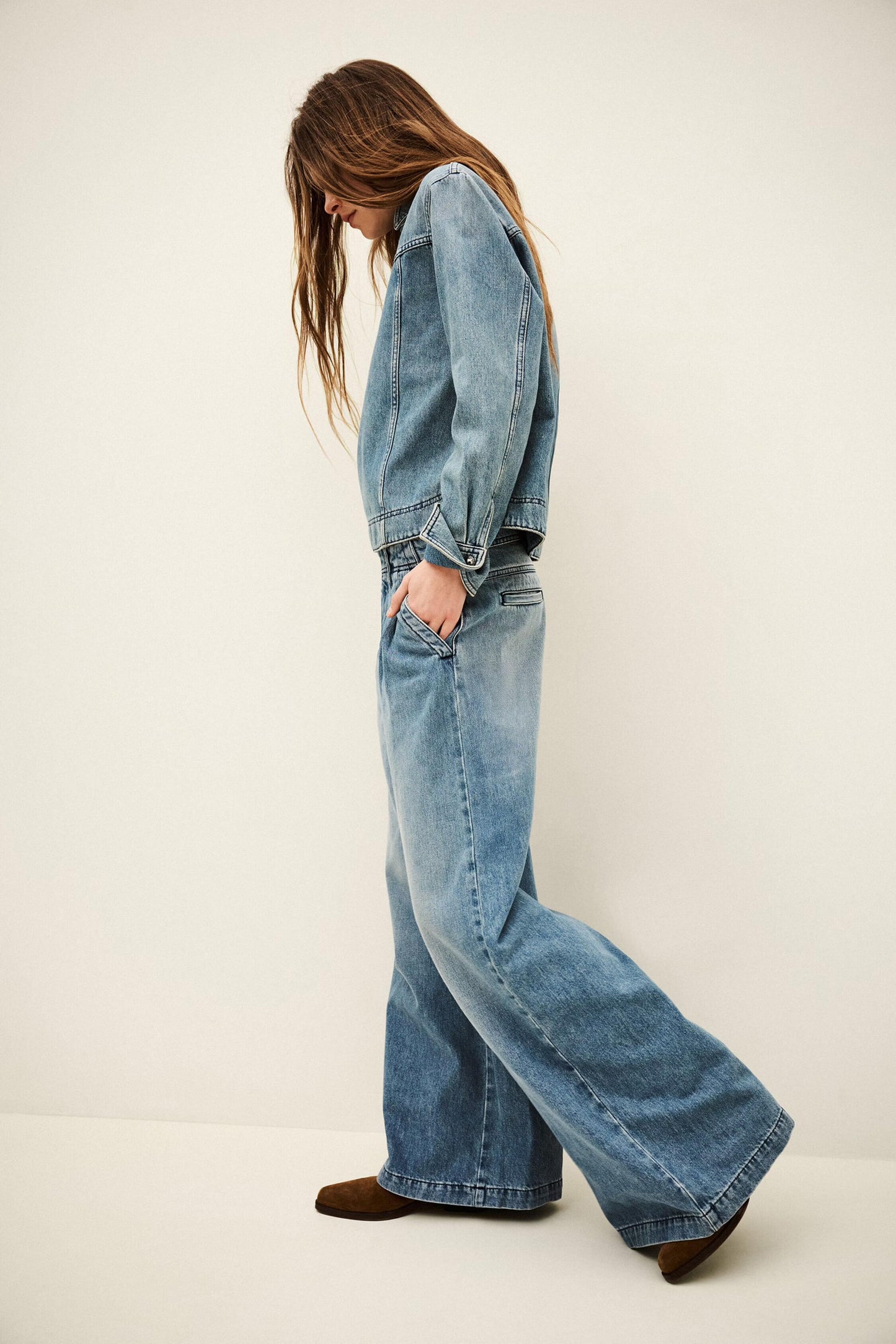 ba&sh Jean Toby Blue