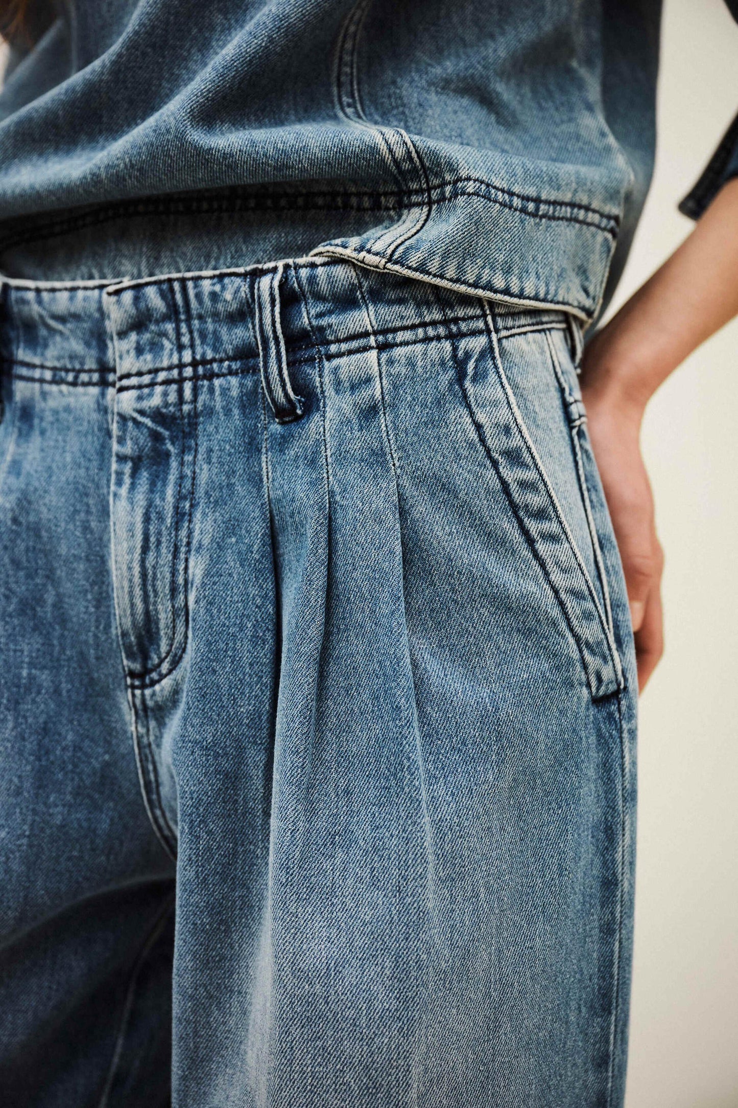 ba&sh Jean Toby Blue