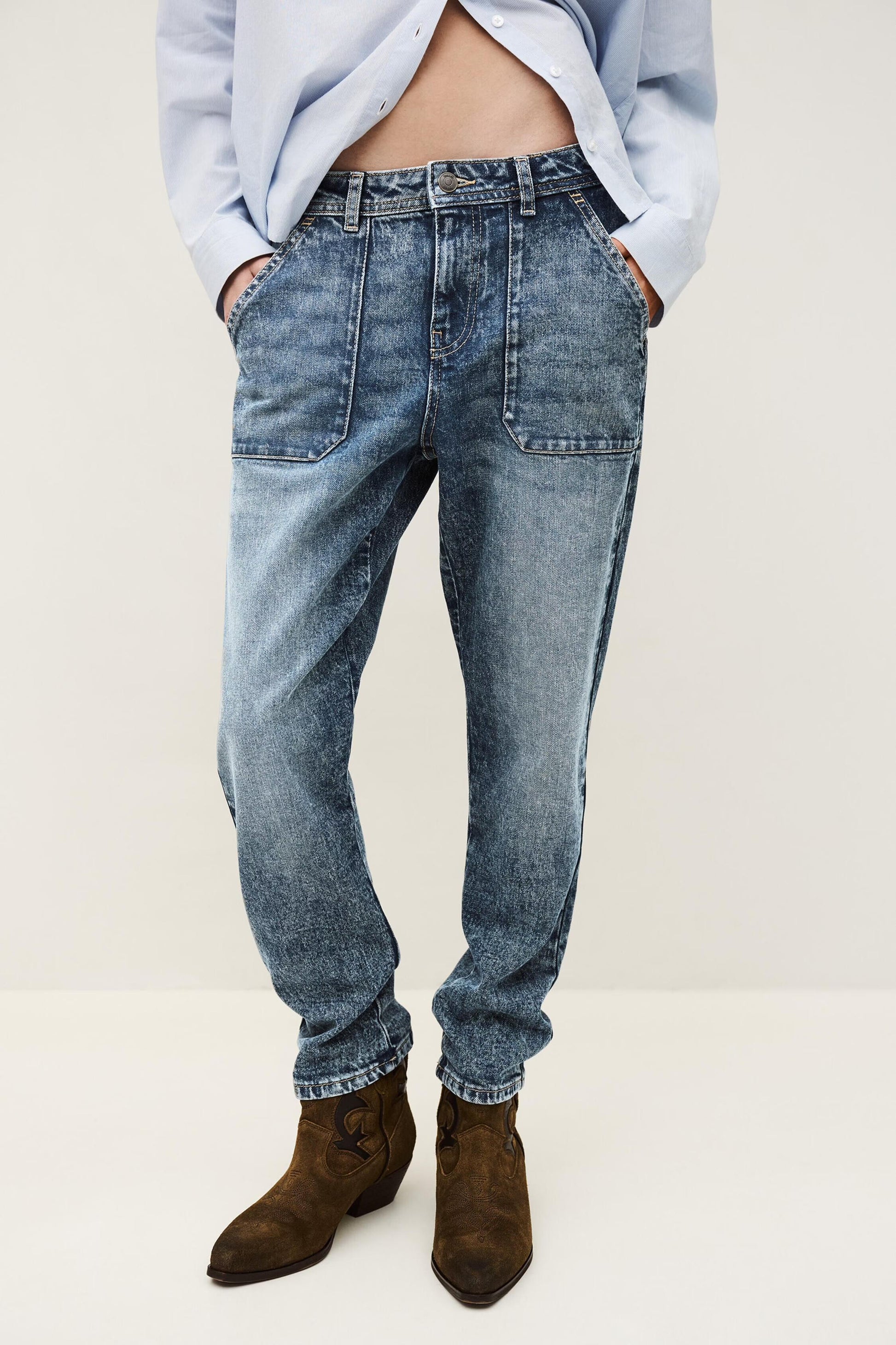 ba&sh Premium Straight-Fit Jeans Mally Blue