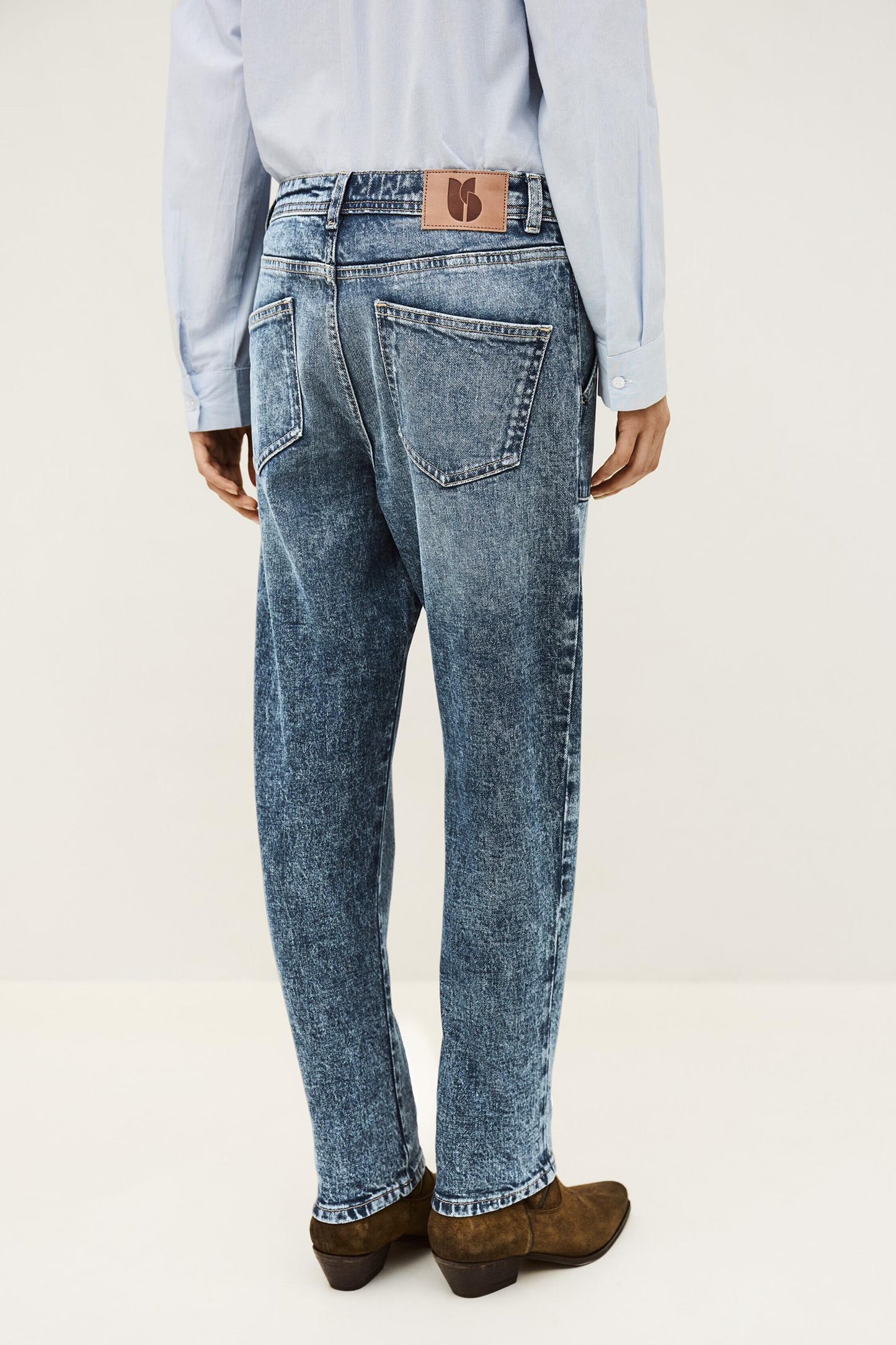 ba&sh Premium Straight-Fit Jeans Mally Blue