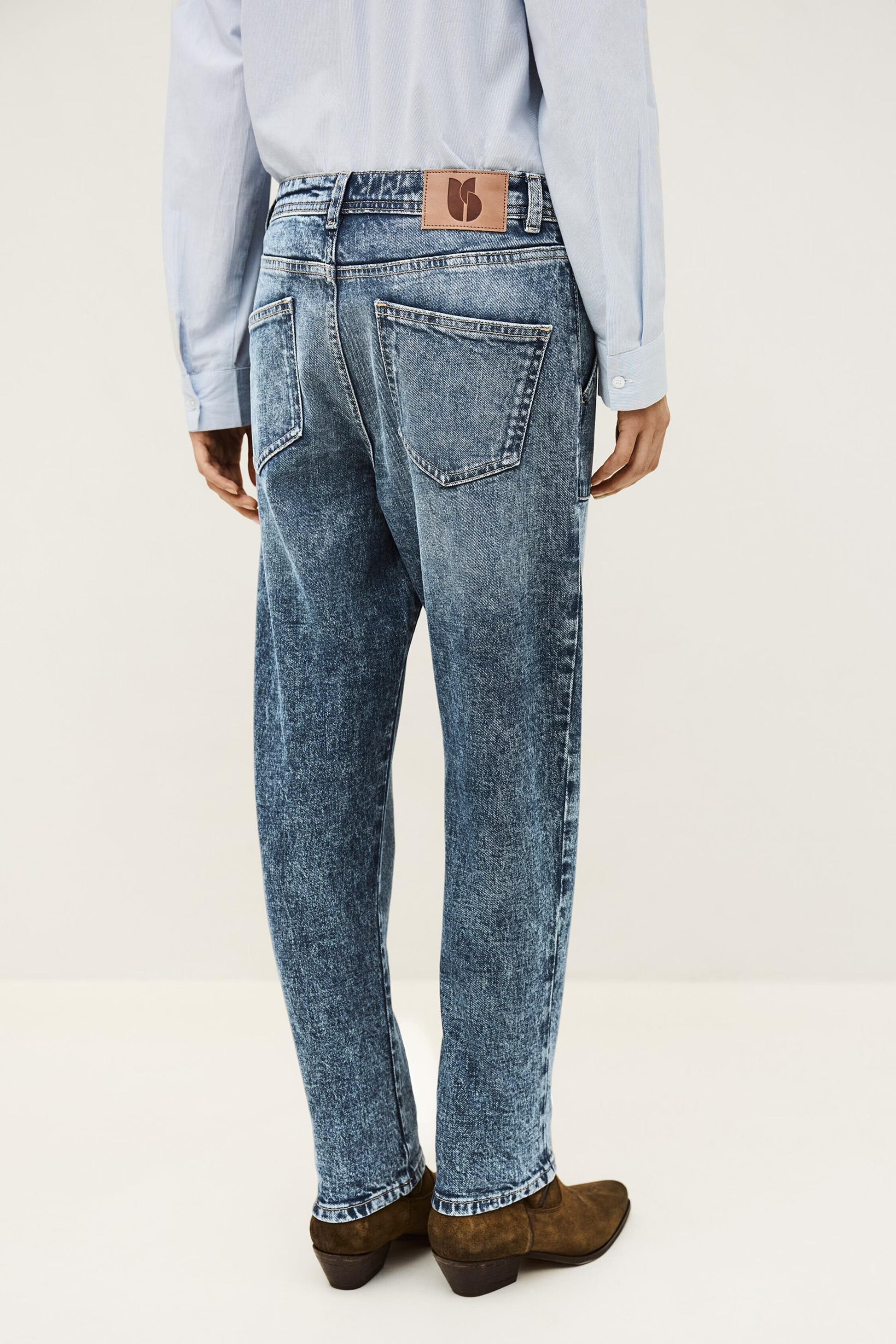 ba&sh Premium Straight-Fit Jeans Mally Blue