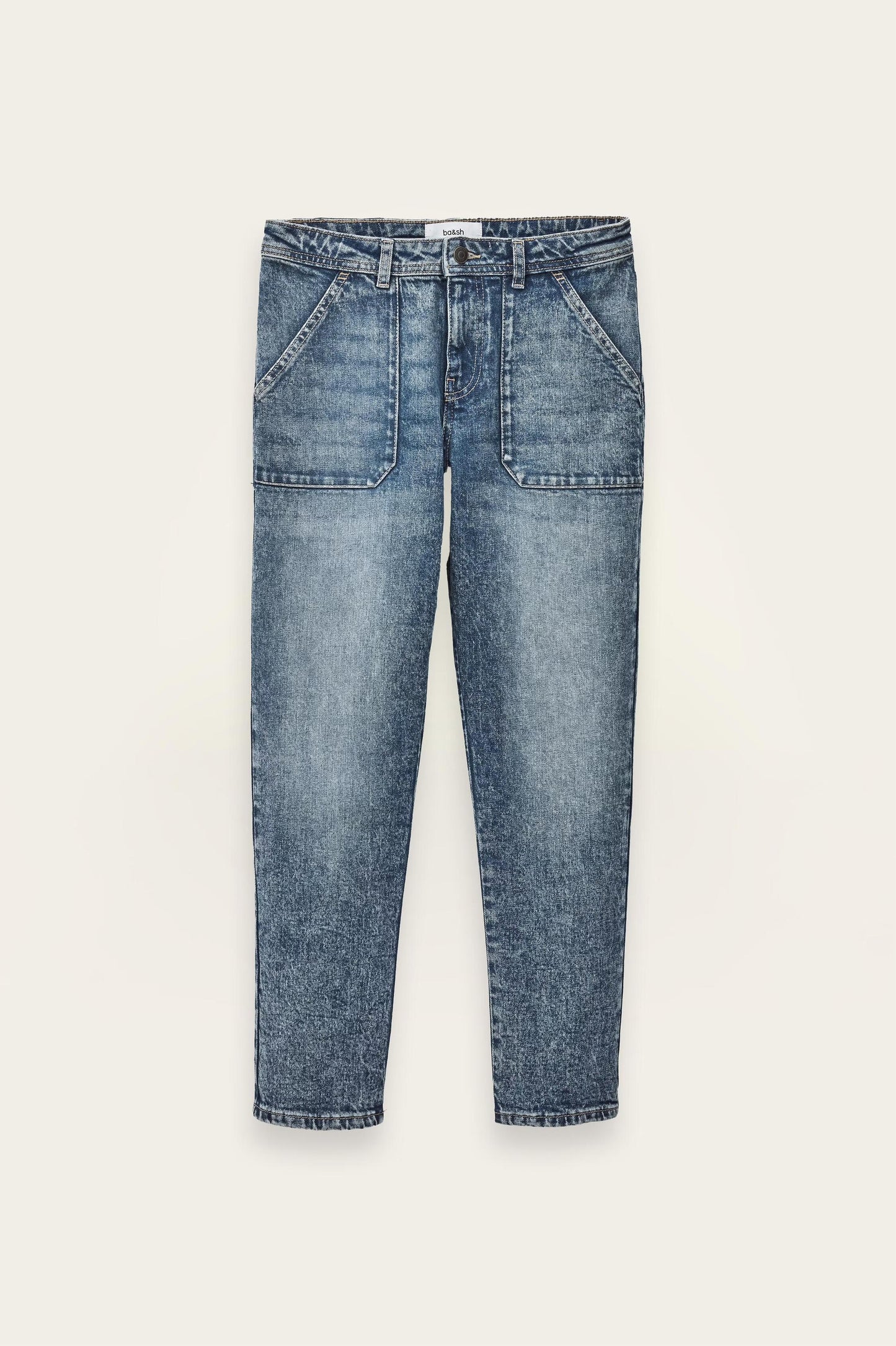 ba&sh Premium Straight-Fit Jeans Mally Blue