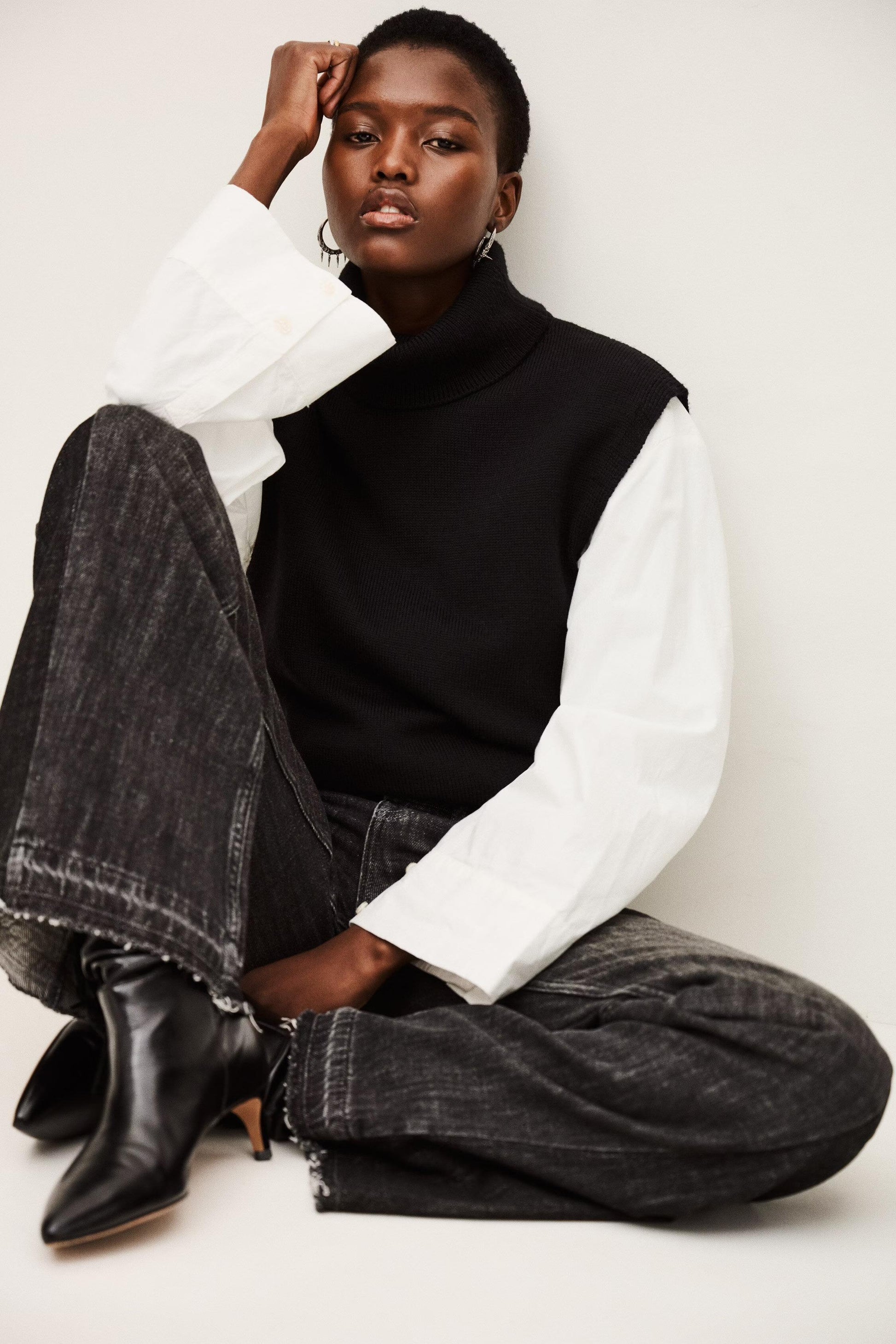 ba&sh Jeans Fadou Black