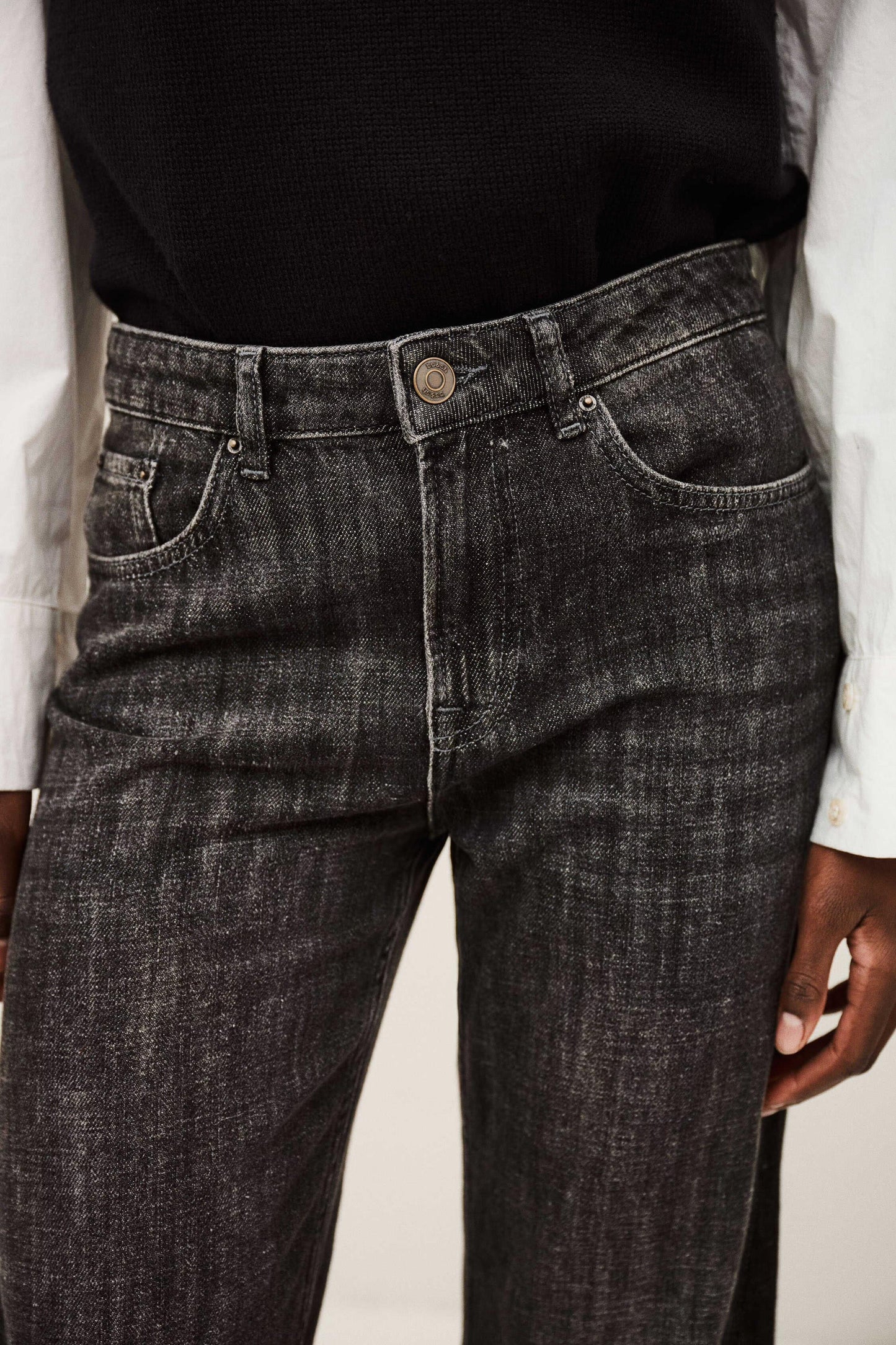 ba&sh Jeans Fadou Black