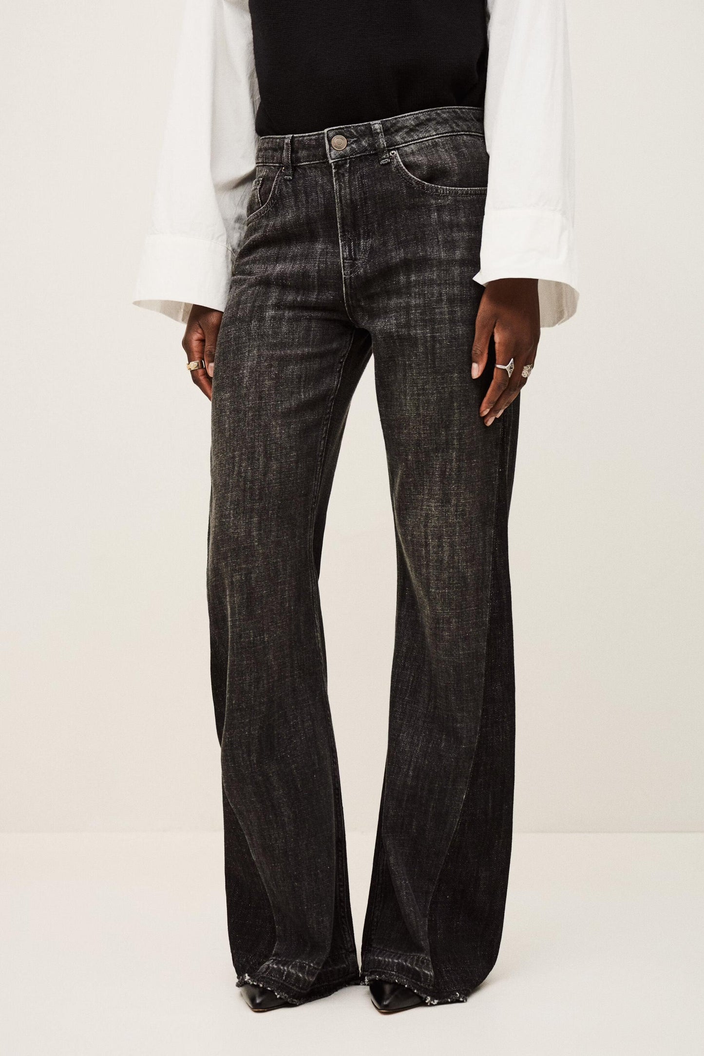 ba&sh Jeans Fadou Black