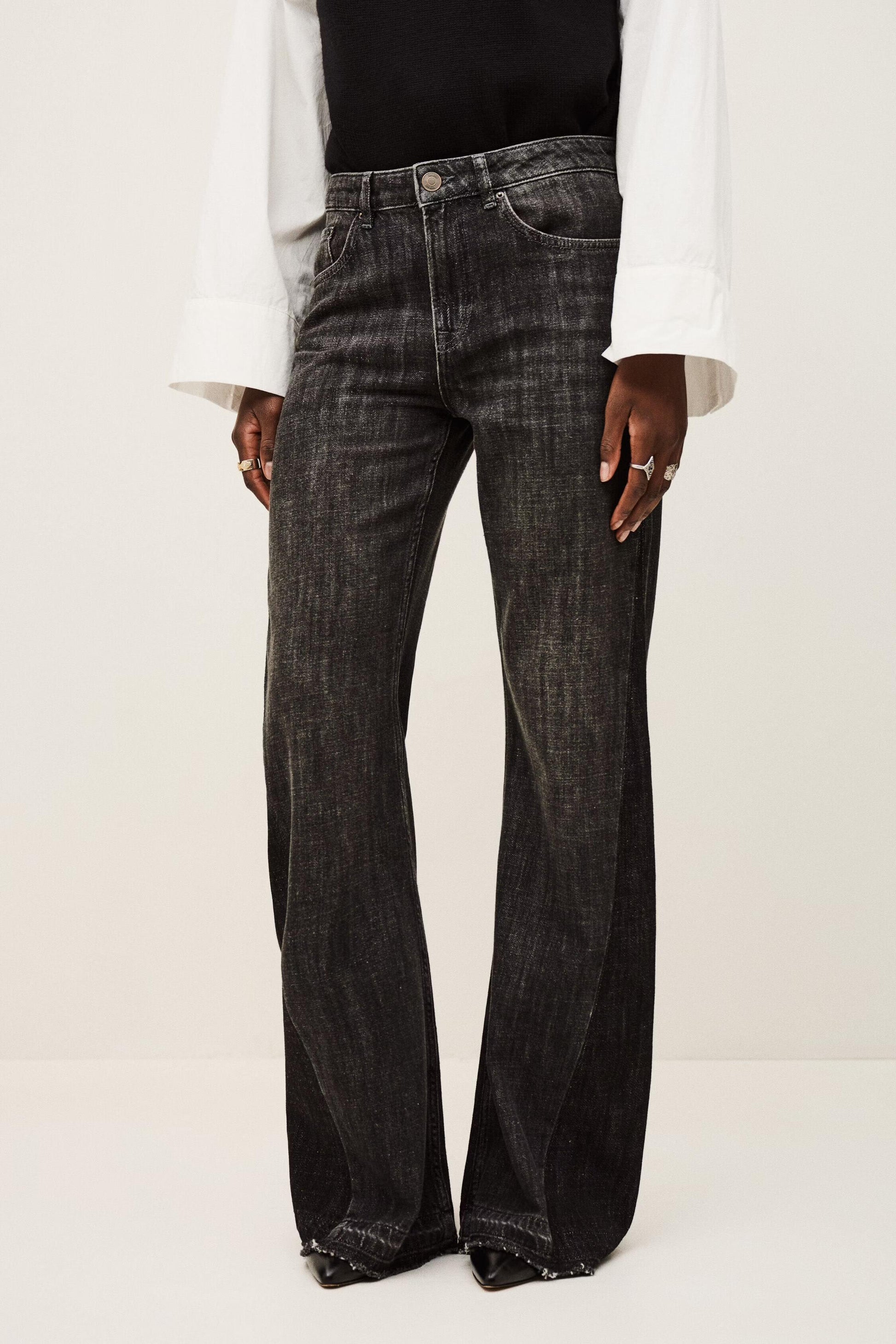 ba&sh Jeans Fadou Black