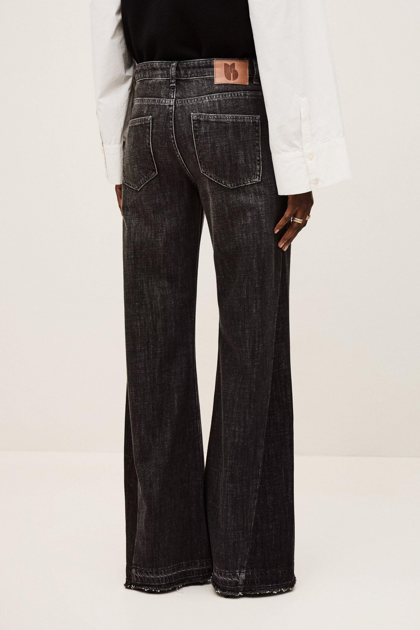 ba&sh Jeans Fadou Black