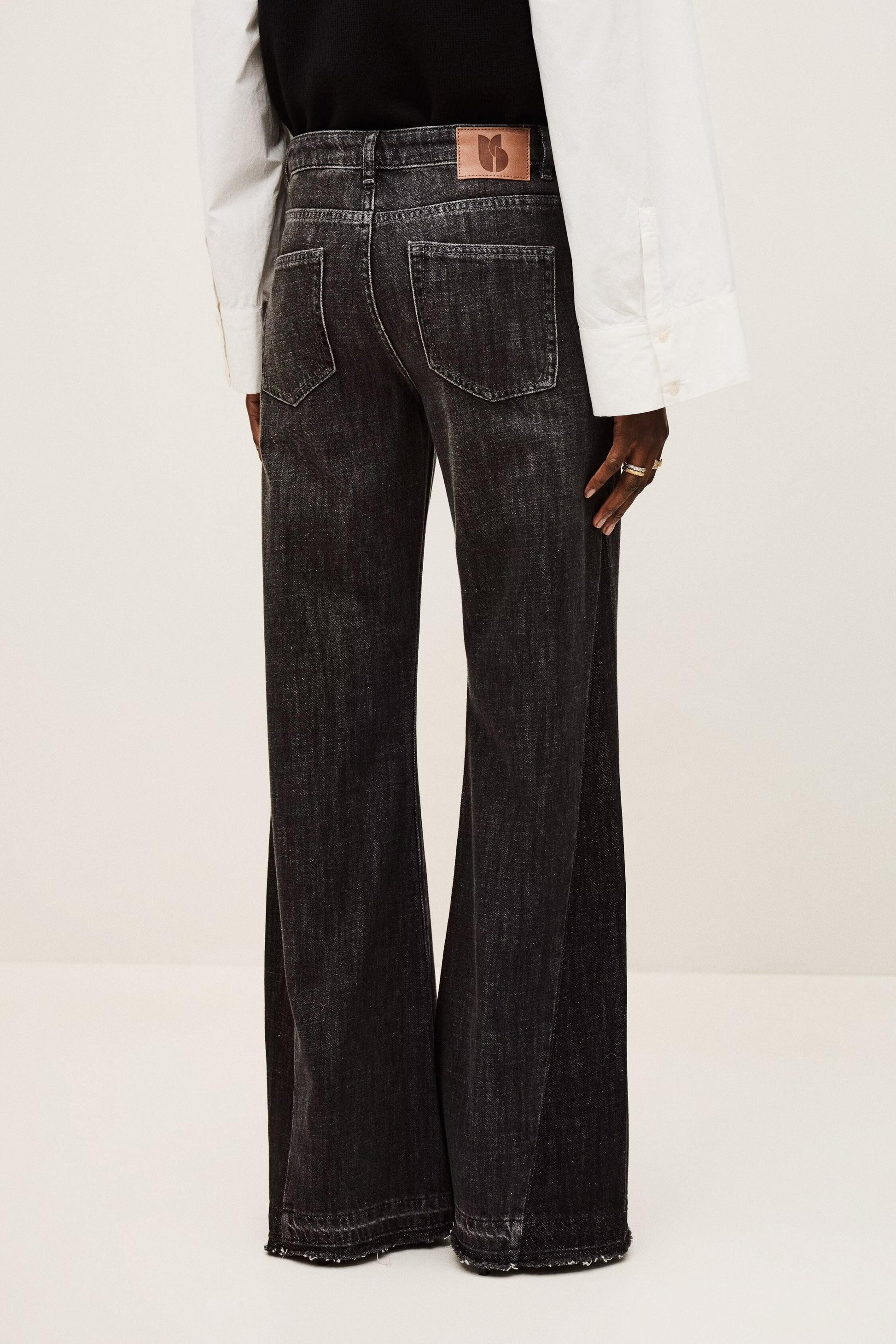 ba&sh Jeans Fadou Black