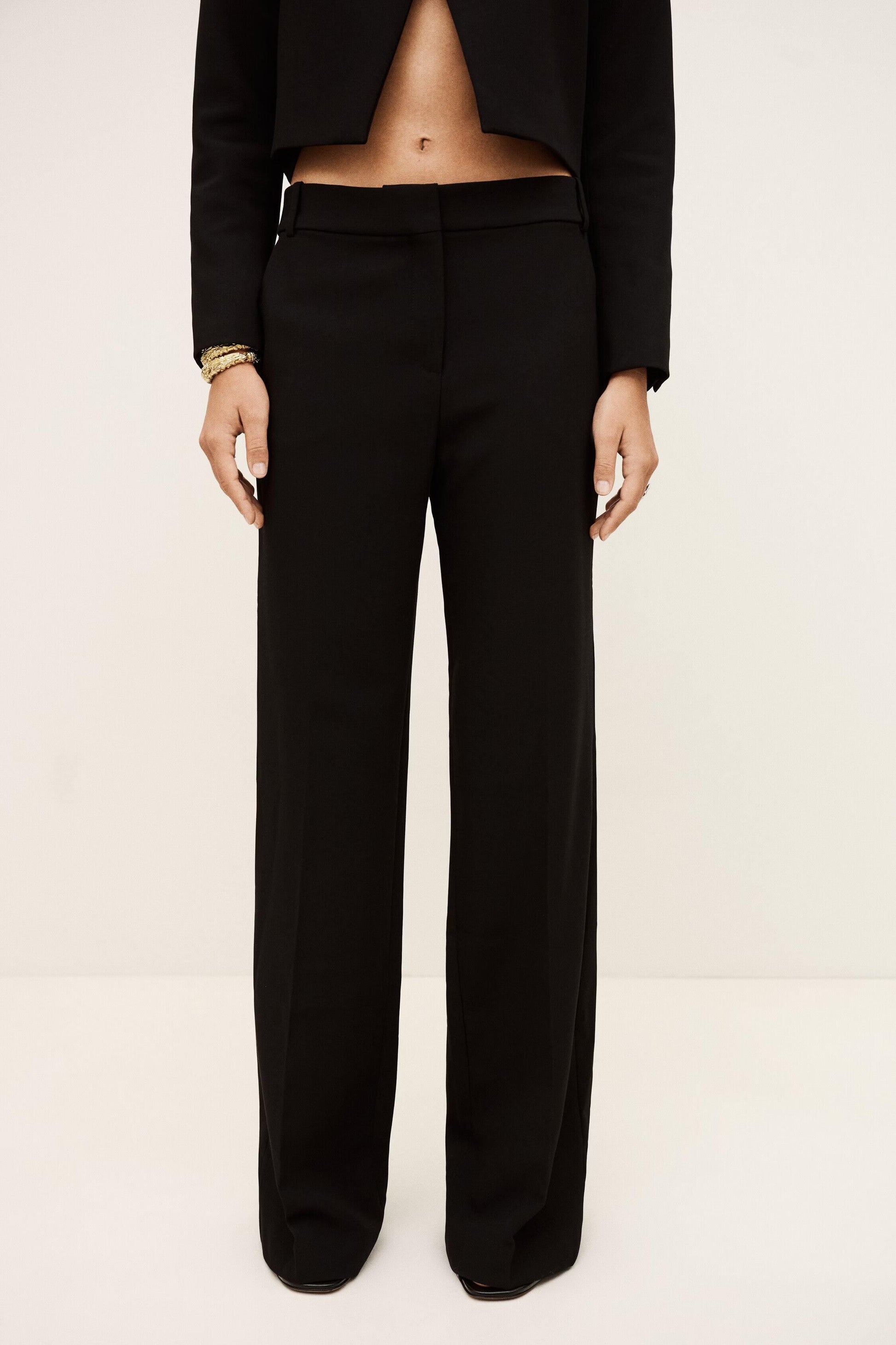 ba&sh Straight-Leg Pants Chaza Black