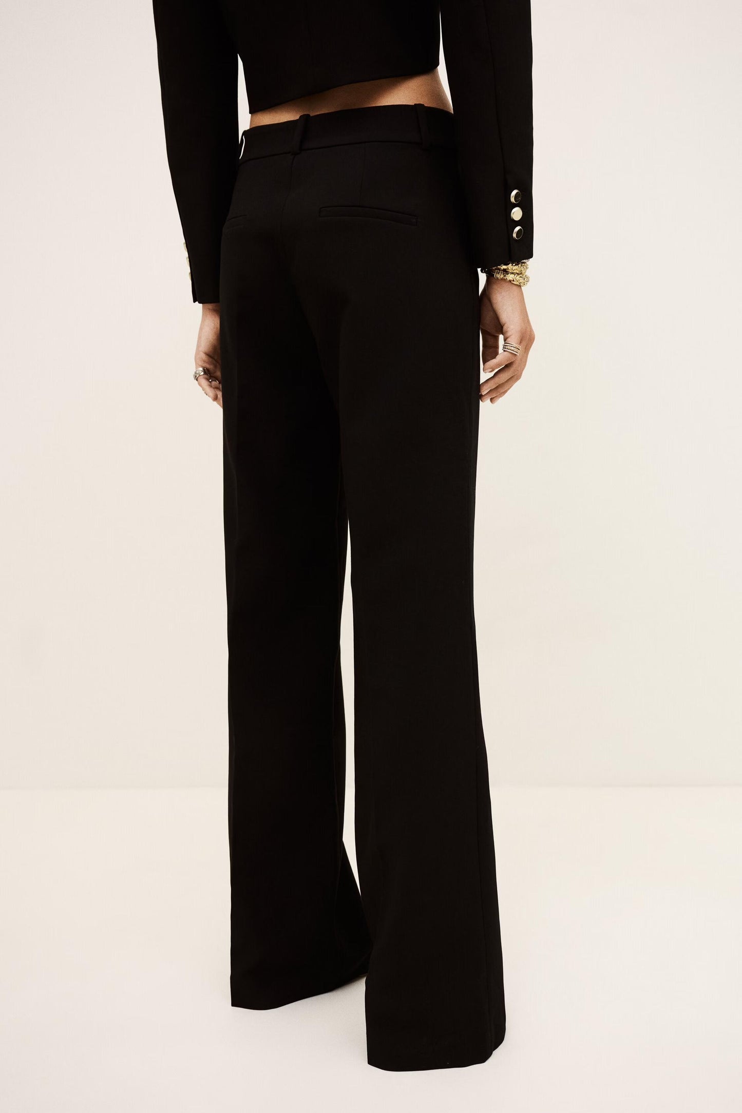 ba&sh Straight-Leg Pants Chaza Black