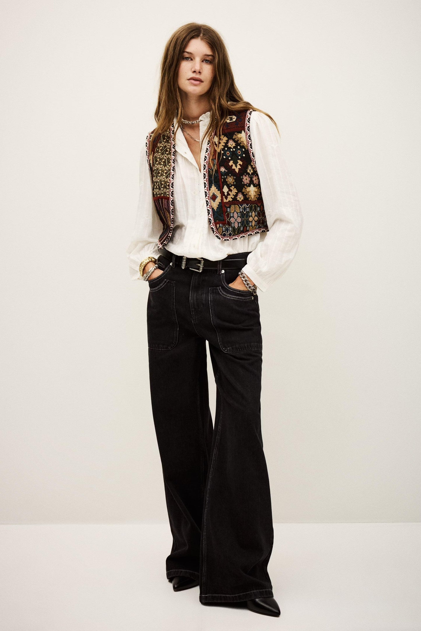 ba&sh Straight Leg Jeans Noel Gray