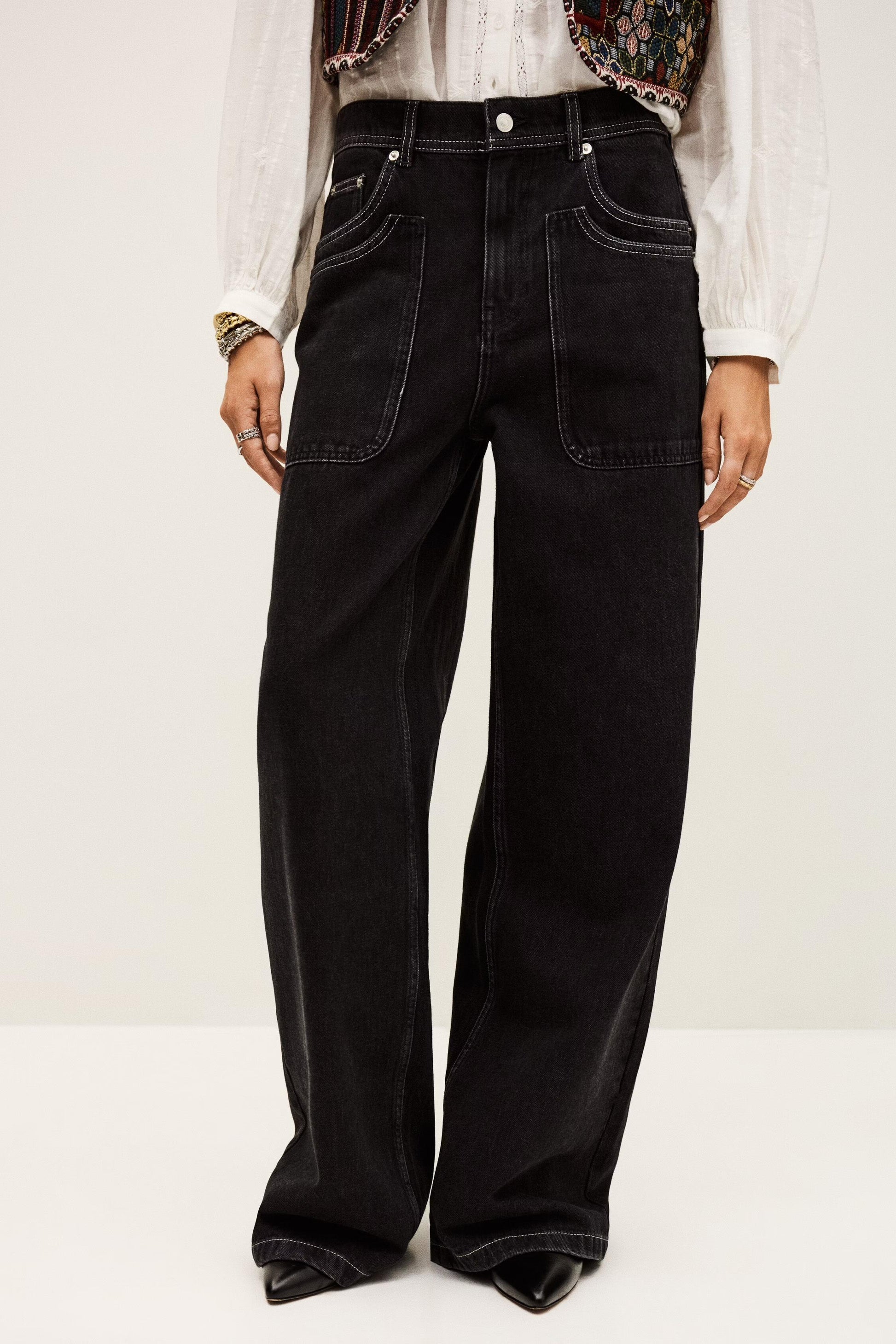 ba&sh Straight Leg Jeans Noel Gray