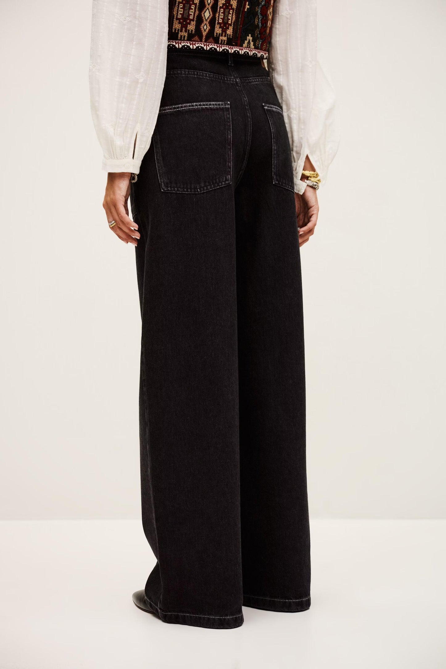 ba&sh Straight Leg Jeans Noel Gray