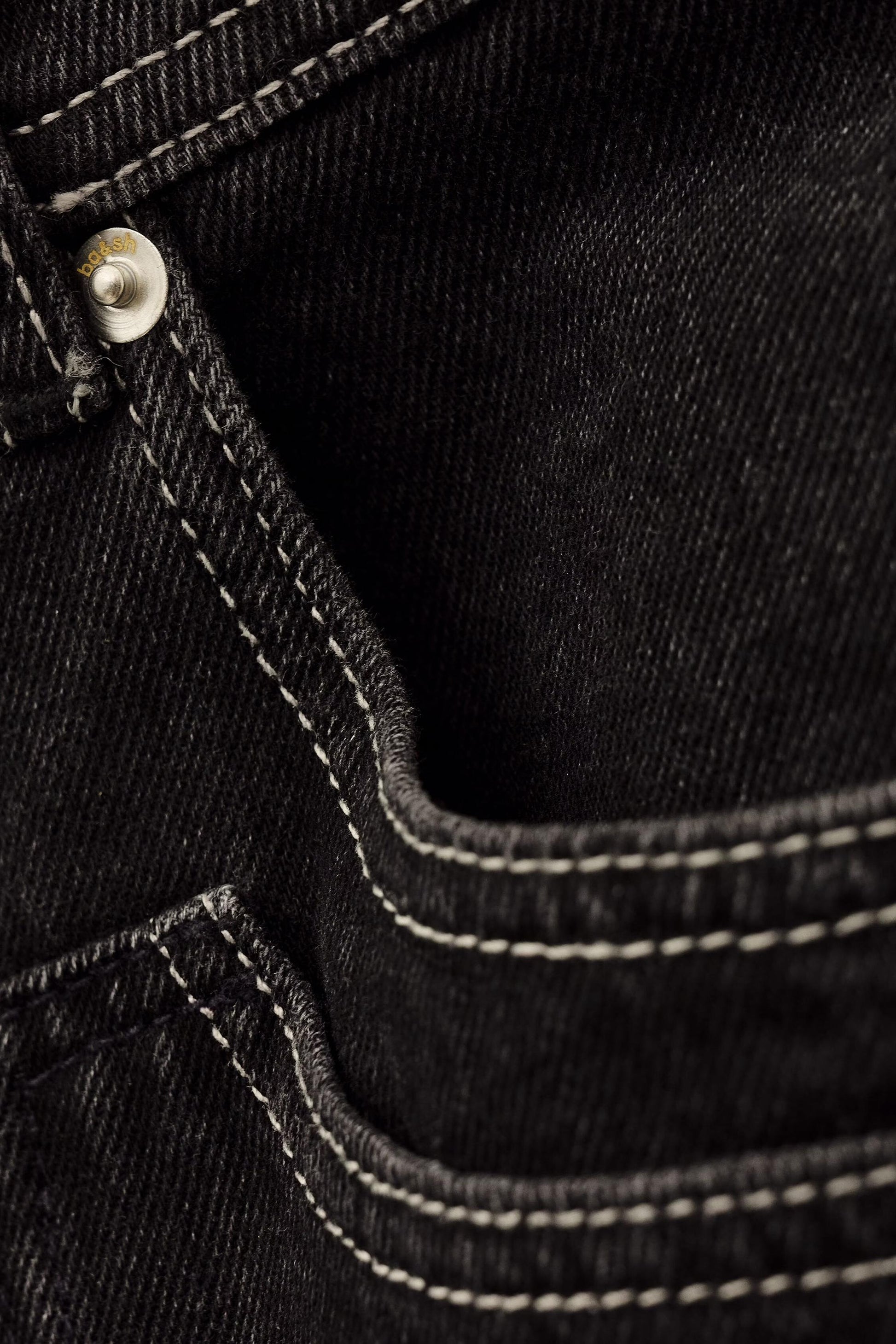 ba&sh Straight Leg Jeans Noel Gray
