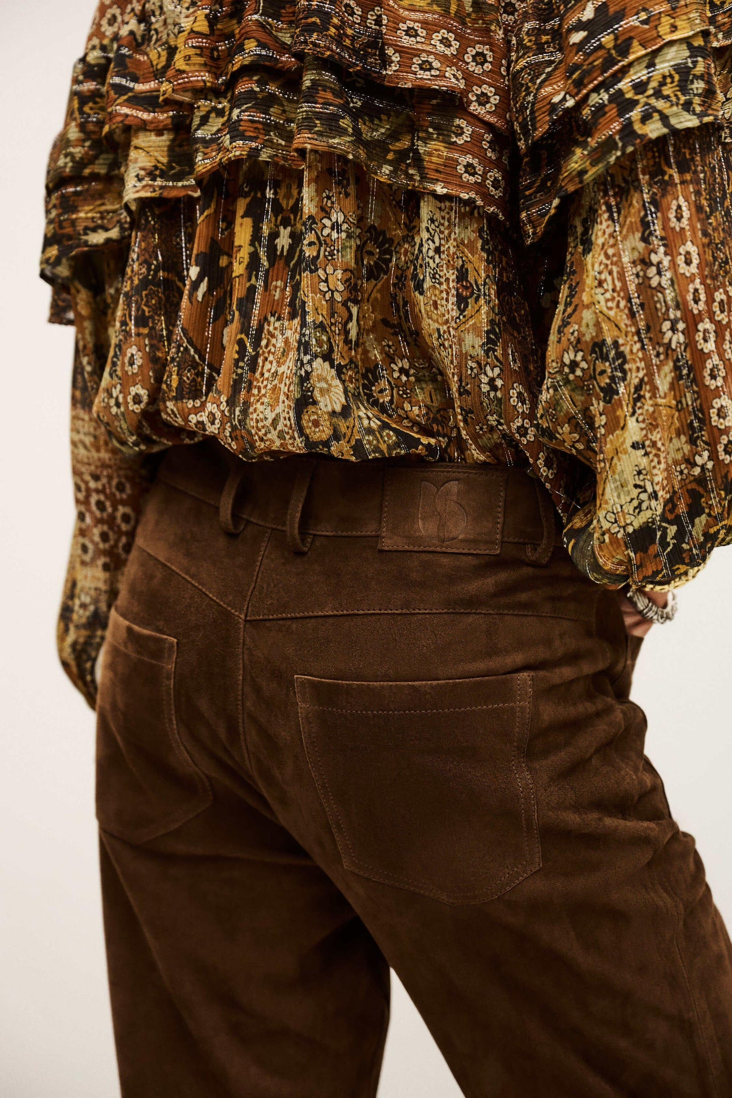 ba&sh Wide-Leg Pants Mossi Brown