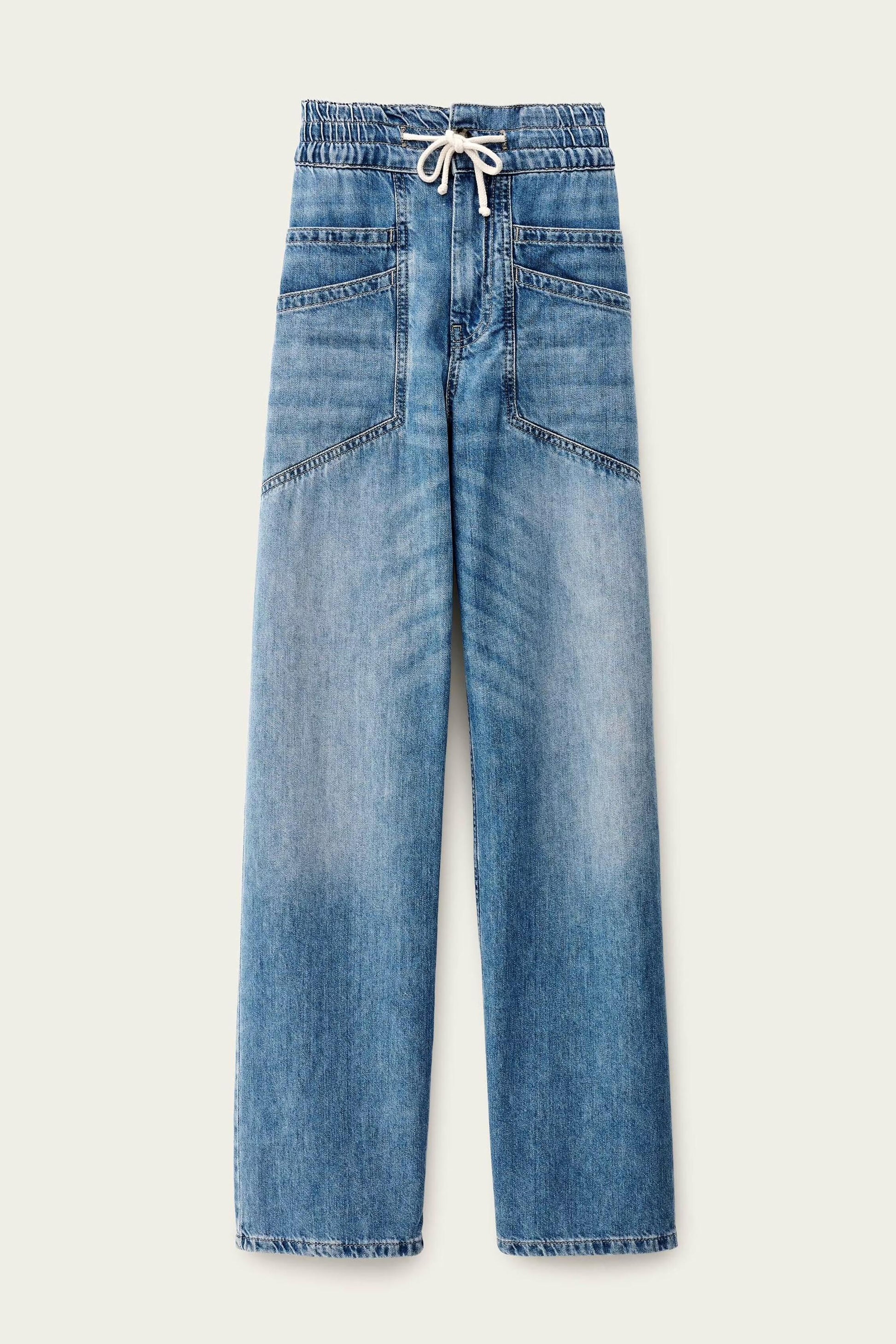 ba&sh Elastic Waist Jeans Mima Blue