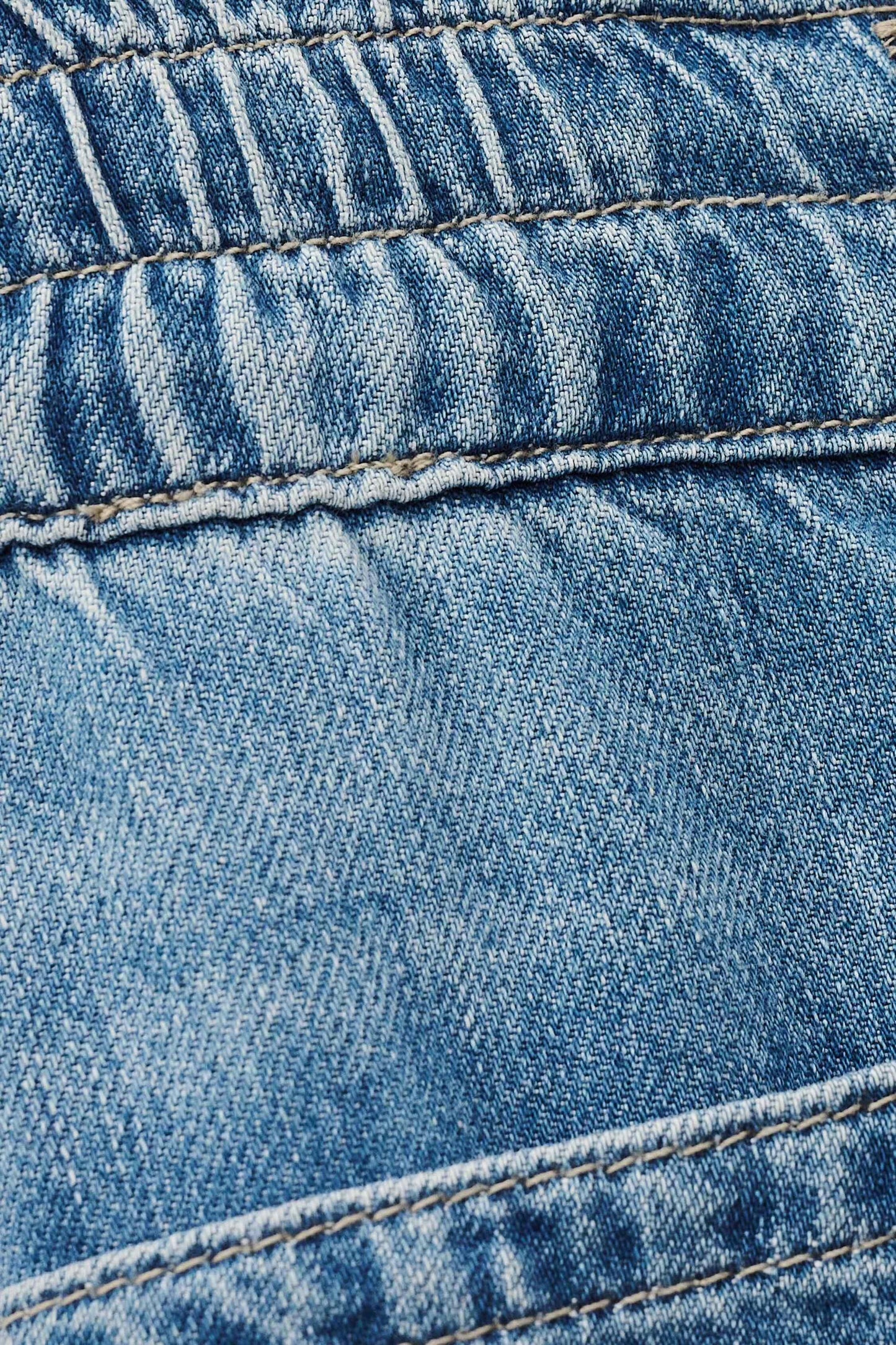 ba&sh Elastic Waist Jeans Mima Blue