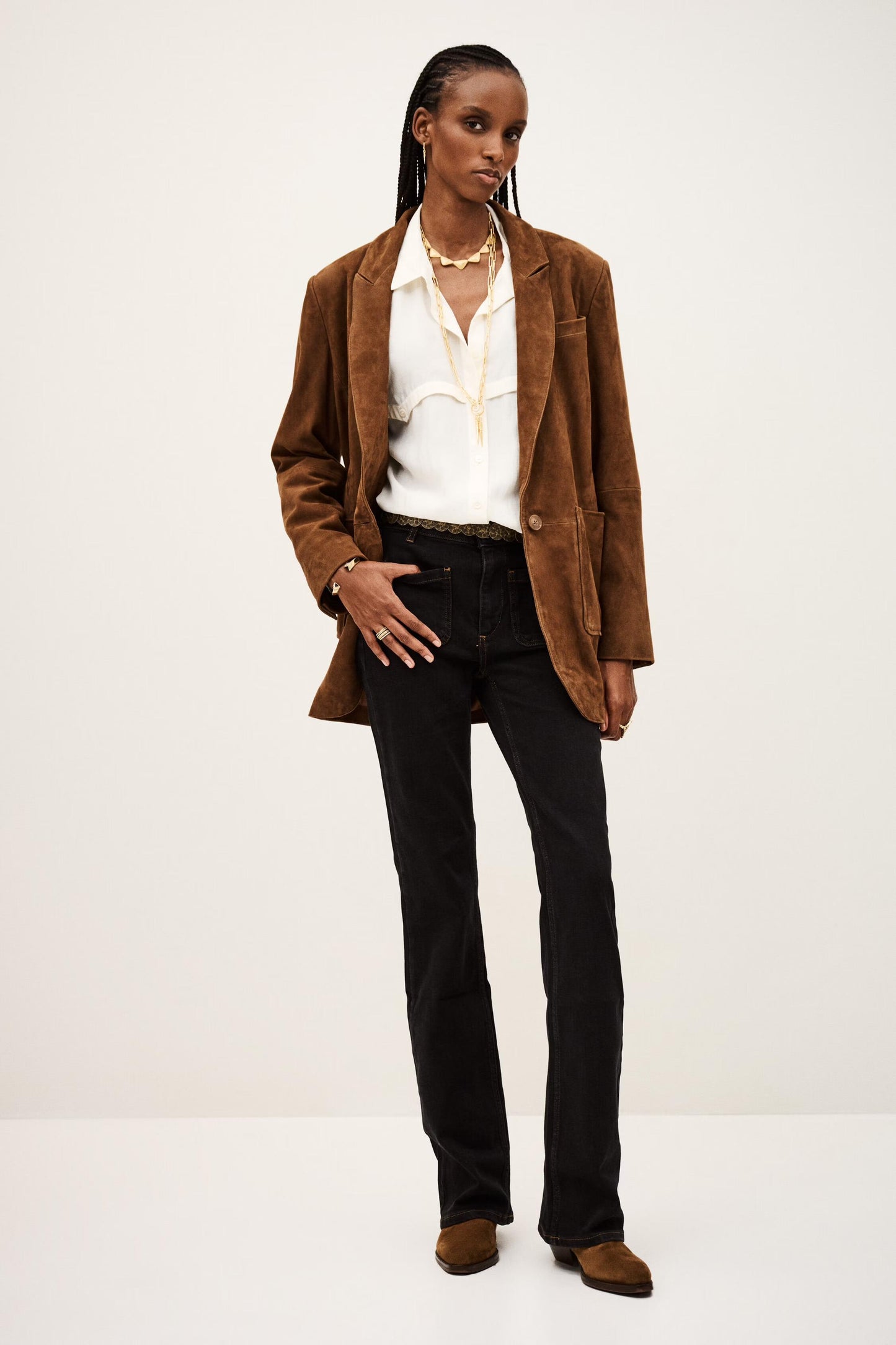 ba&sh Flared Jeans Ross Black