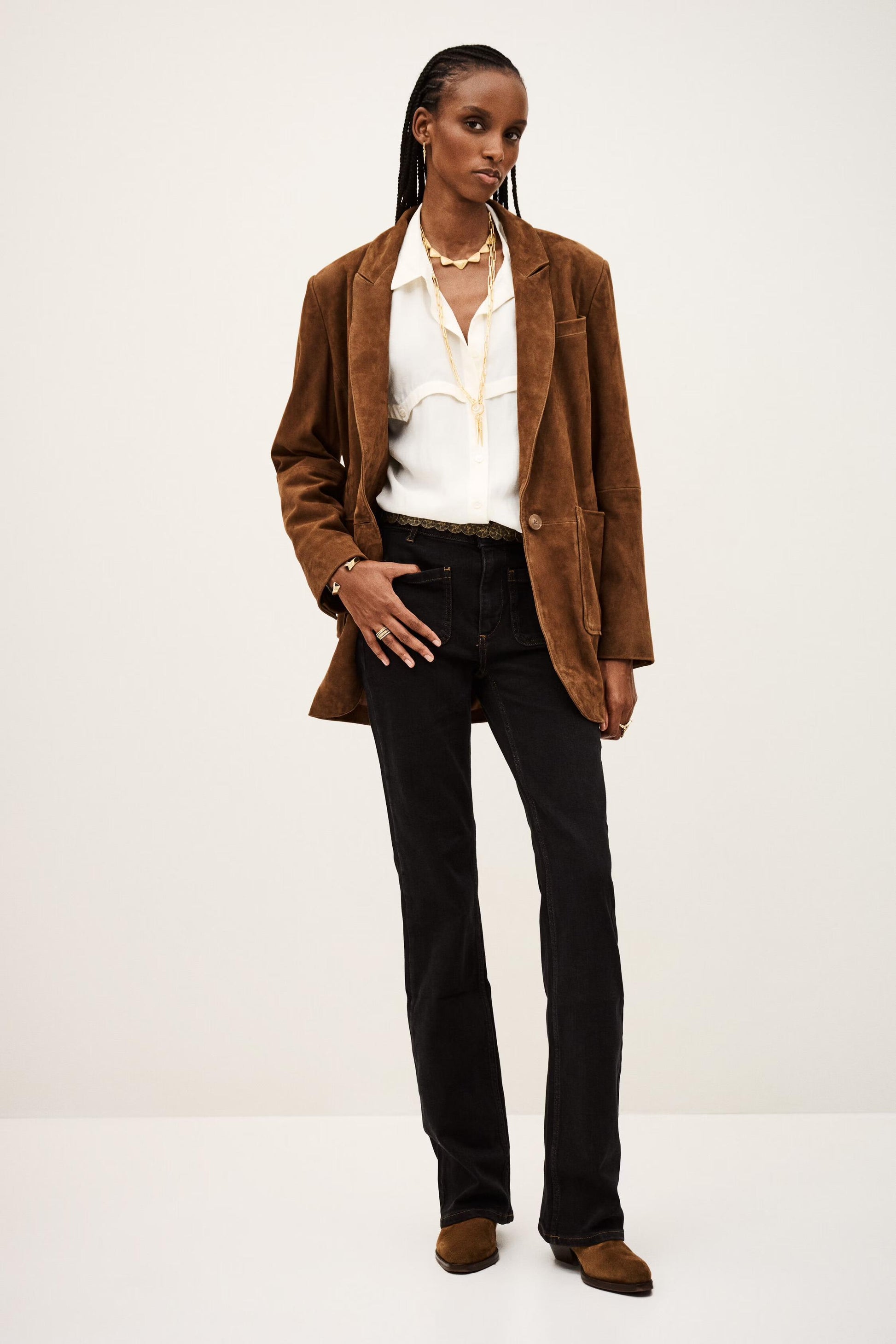ba&sh Flared Jeans Ross Black