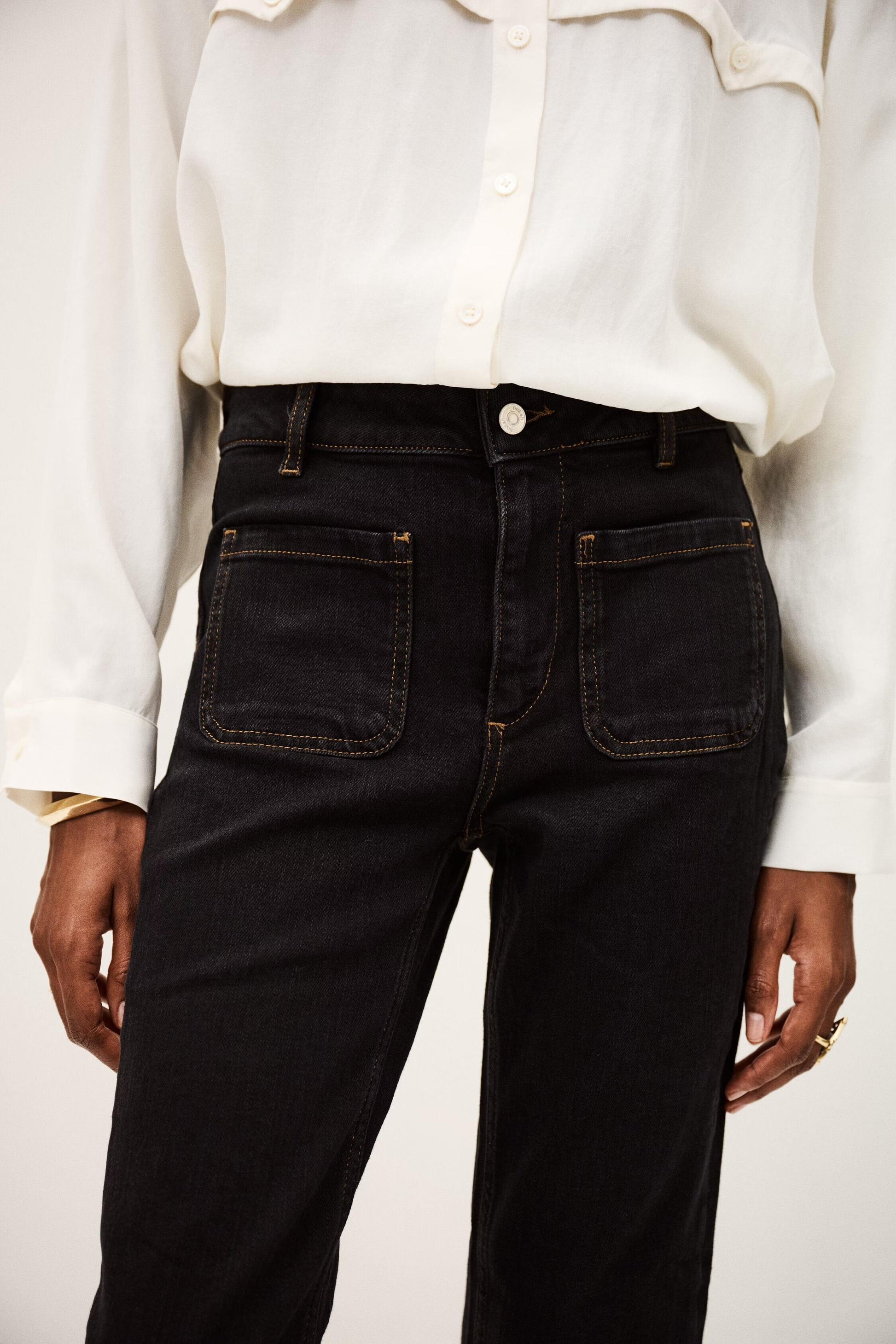ba&sh Flared Jeans Ross Black