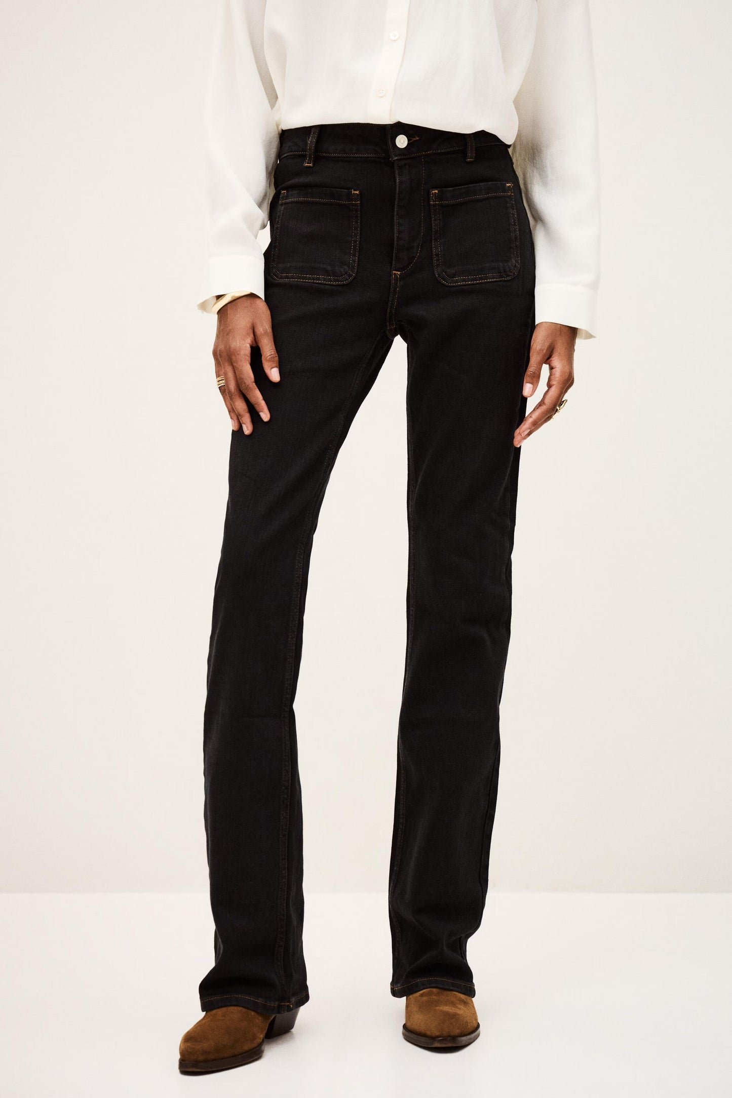 ba&sh Flared Jeans Ross Black