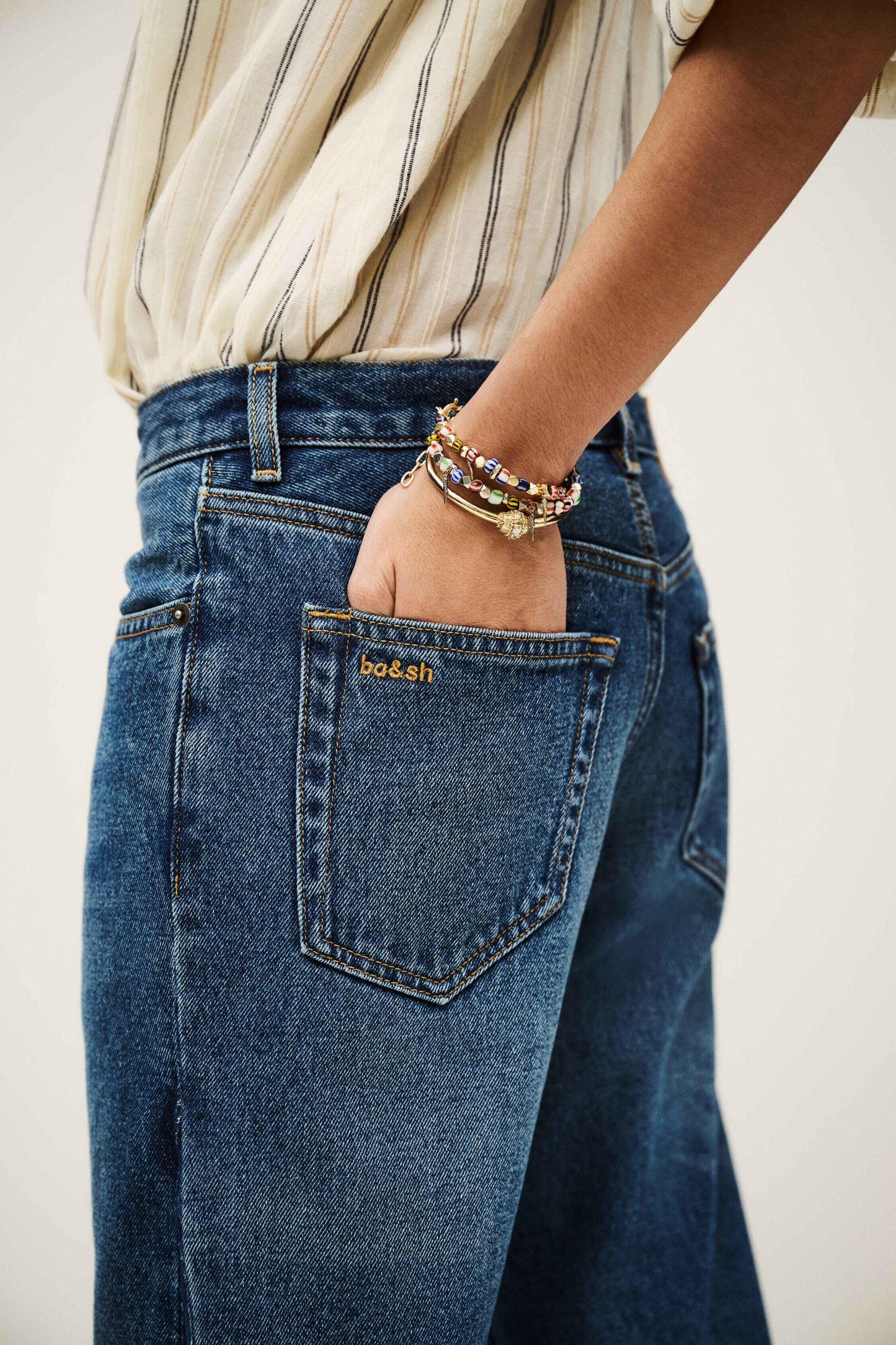 ba&sh Flared Jeans Vadou Blue