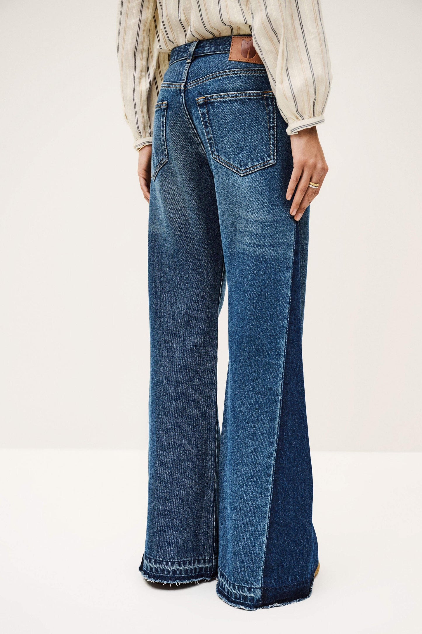 ba&sh Flared Jeans Vadou Blue
