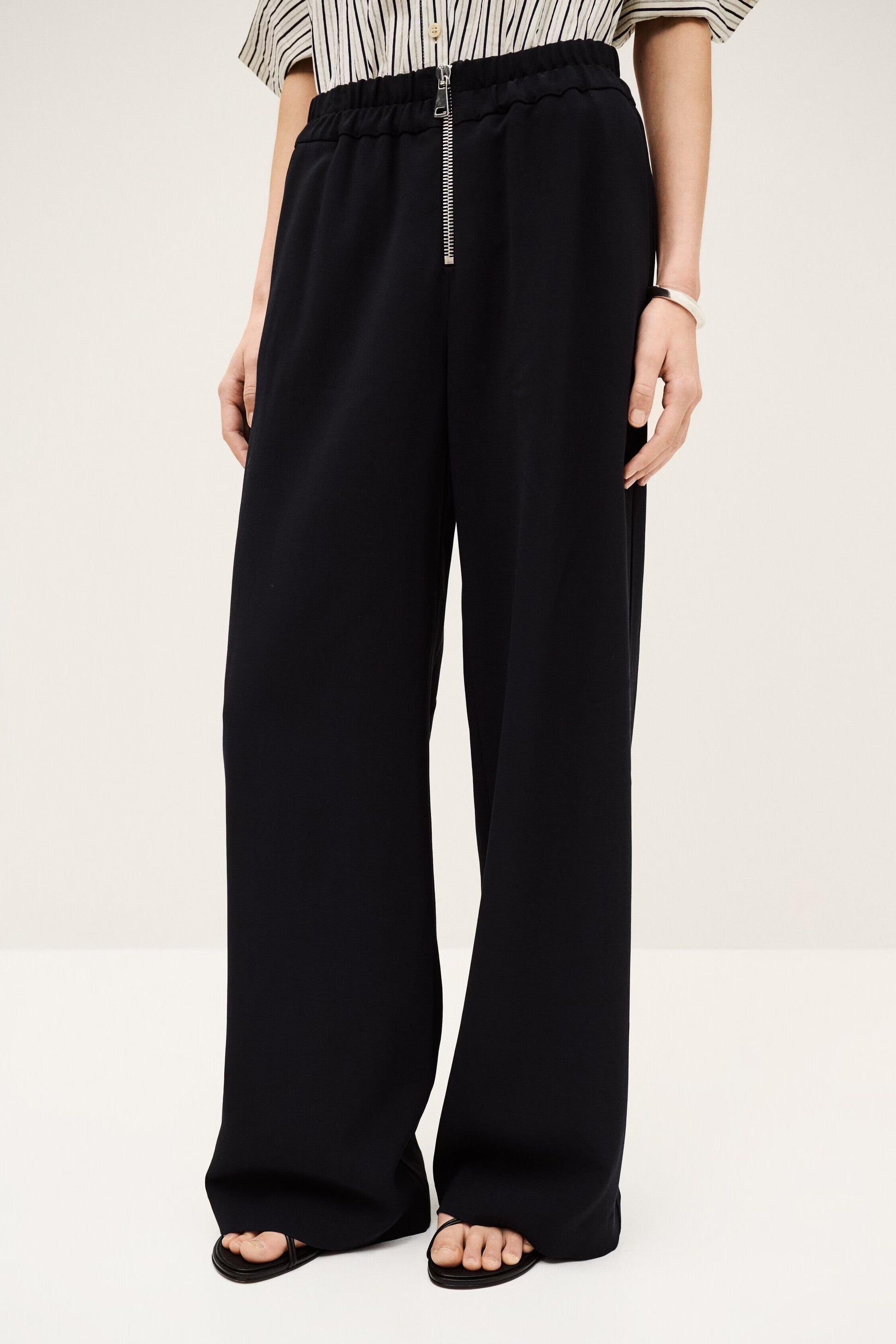 ba&sh Wide Tailored Pants Carlos Blue