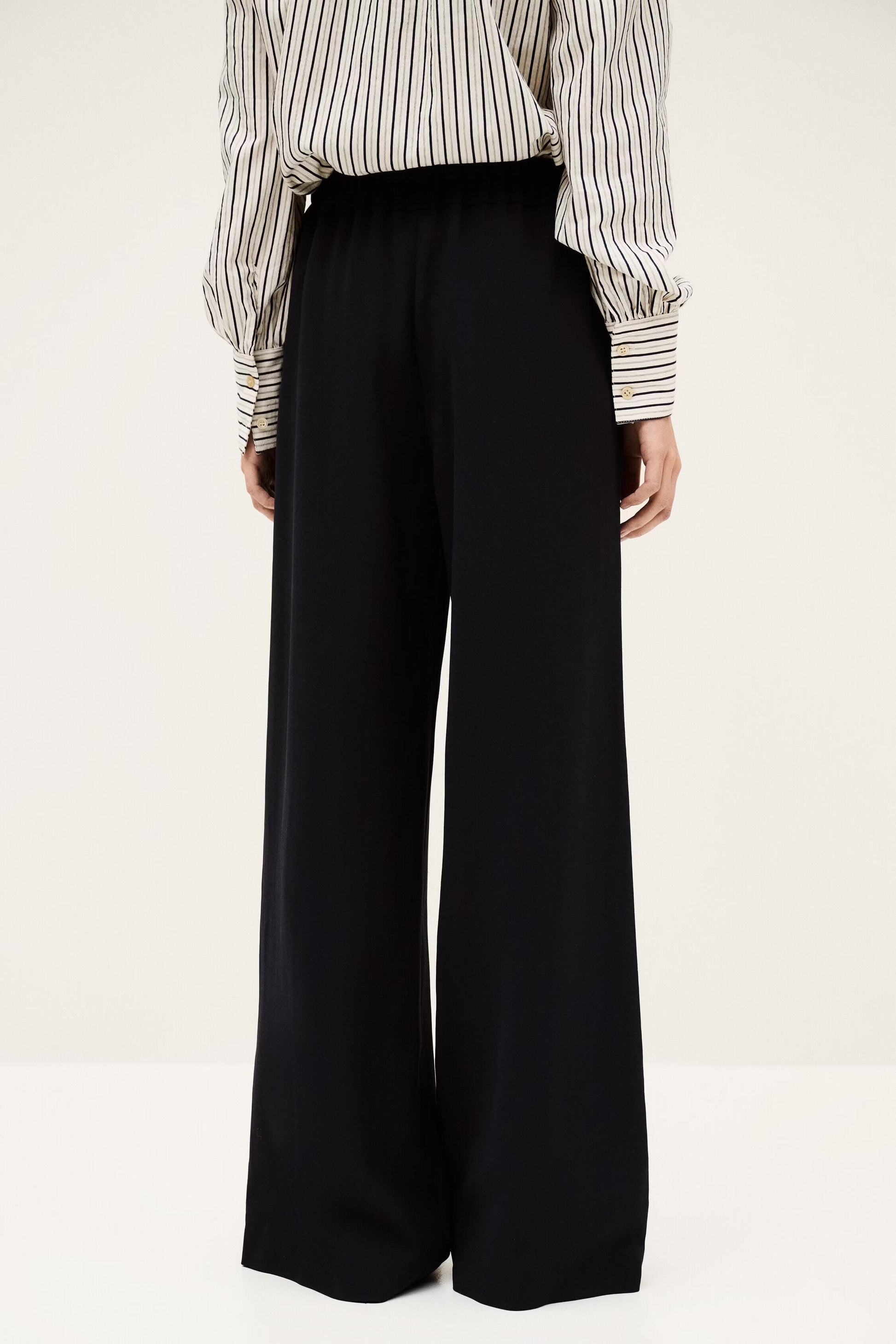ba&sh Wide Tailored Pants Carlos Blue